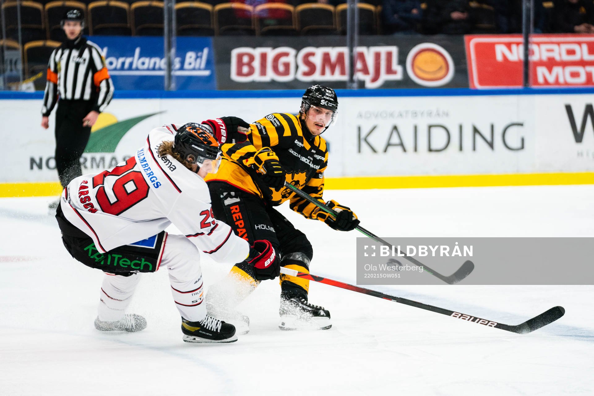 Örebros Milton Oscarson och Skellefteås Jonathan Johnsson