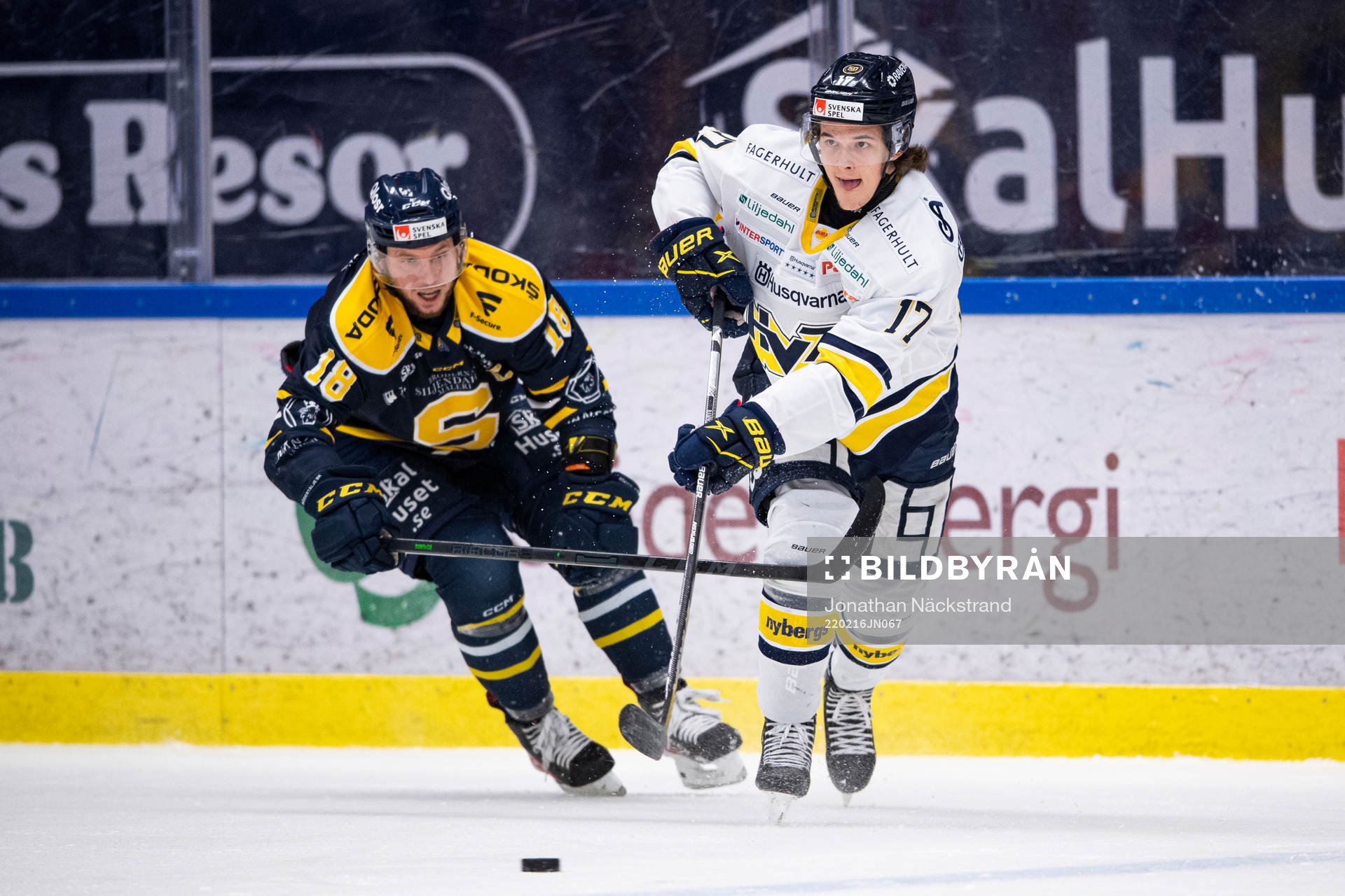 s Max Wennlund och Södertäljes Andreas Hjelm