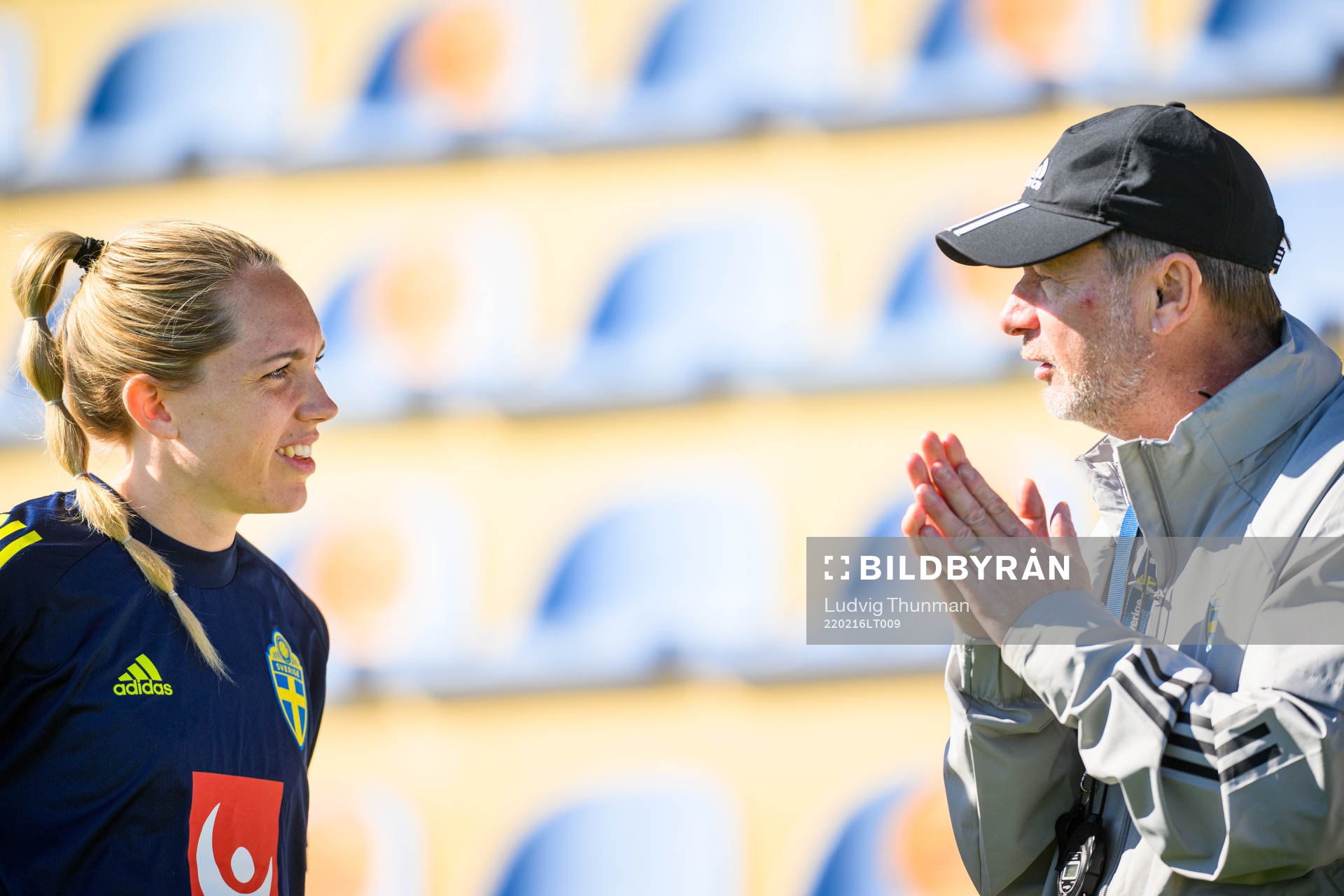 Elin Rubensson and Peter Gerhardsson, head coach