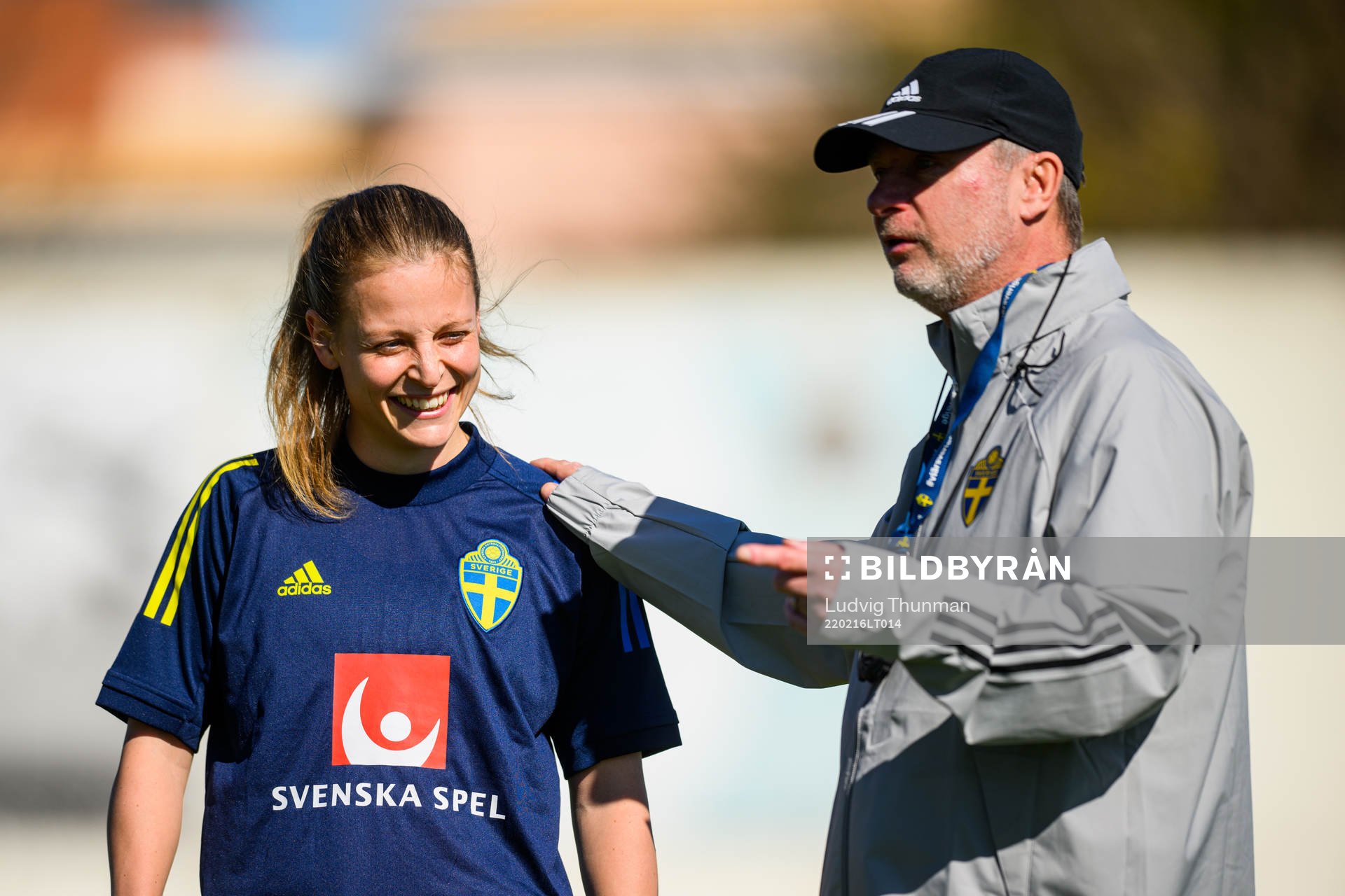 Anna Anvegård and Peter Gerhardsson, head coach