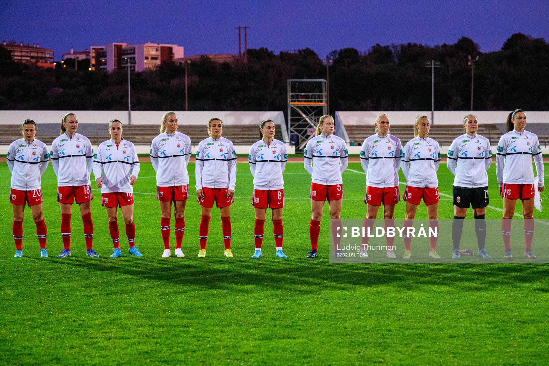 Players line up