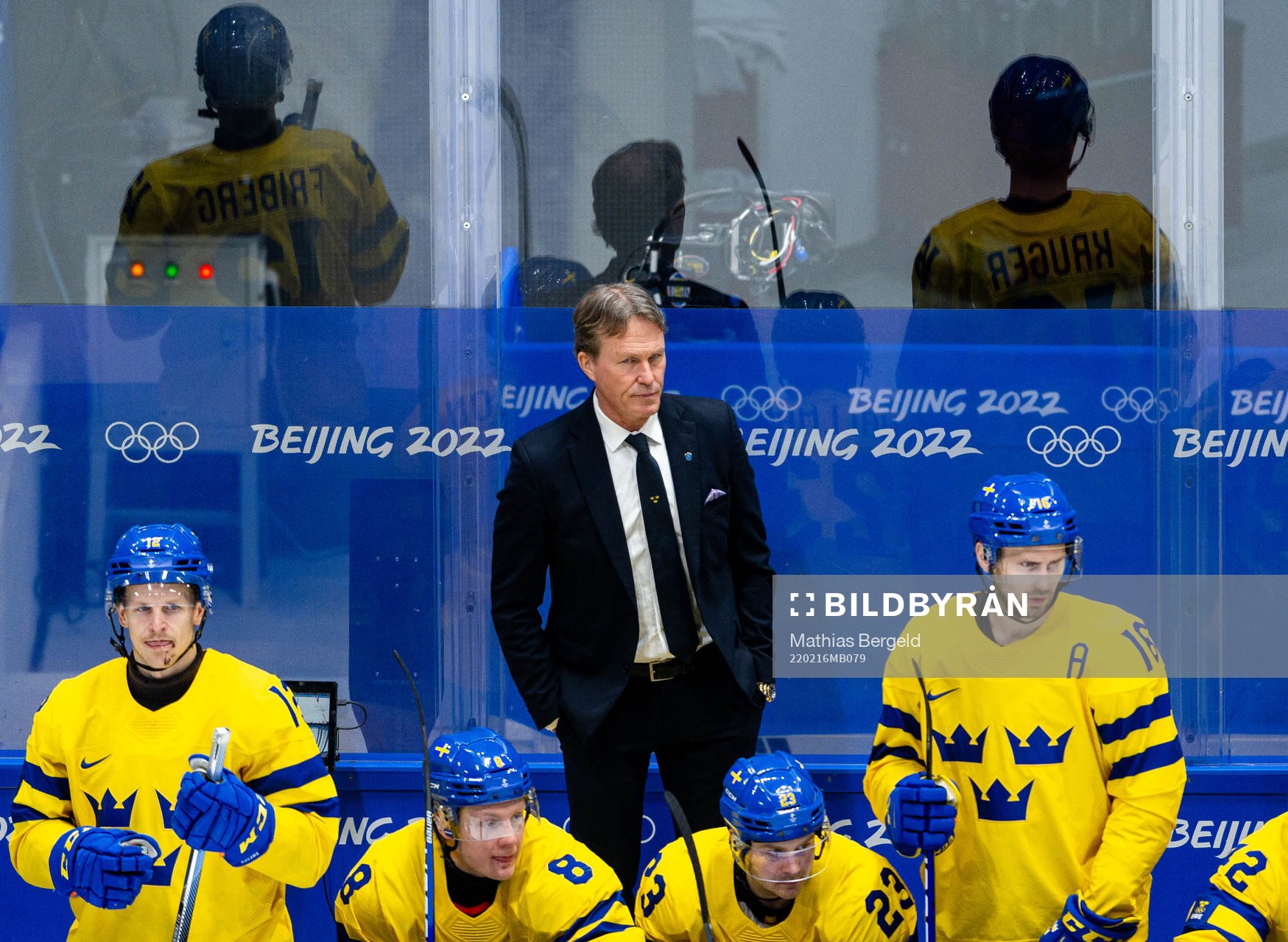 Head coach Johan Garpenlöv of Sweden in the men’s ice