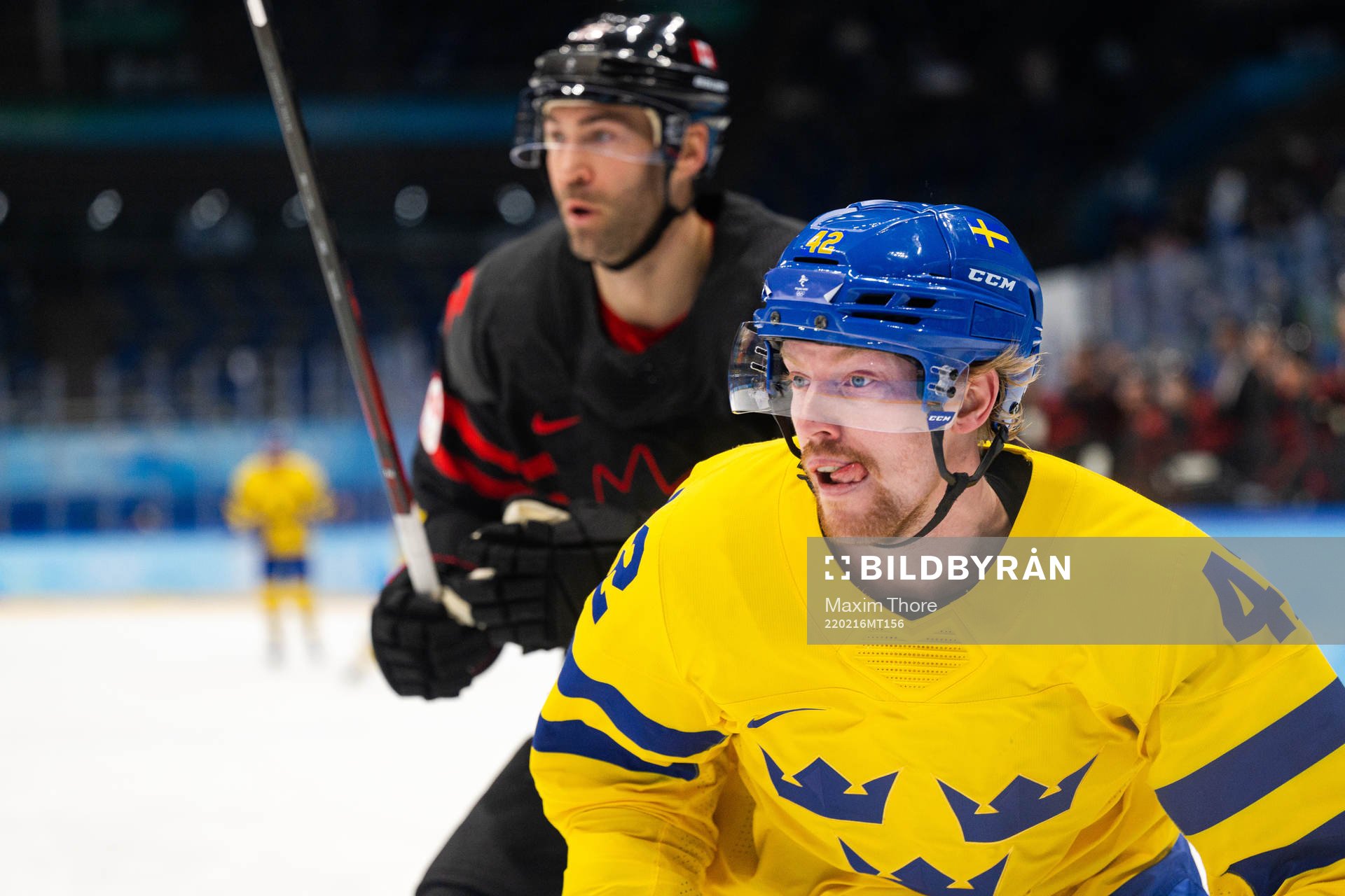 Joakim Nordström of Sweden in the men’s ice hockey
