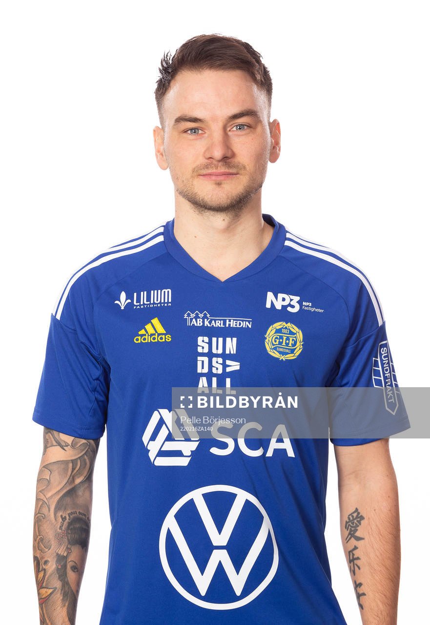 Sundsvalls Pontus Silfwer poserar för ett porträtt den 16 februari 2022 i Sundsvall.