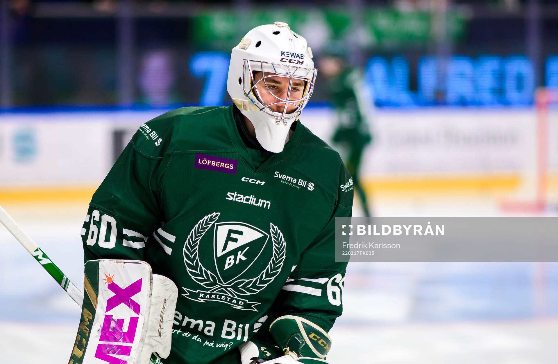 Färjestads målvakt Vilgot Holm