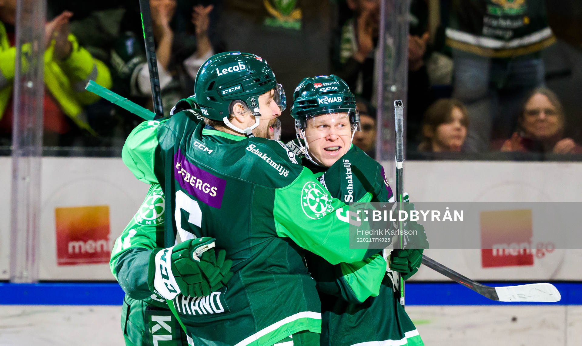 Färjestads Mikael Wikstrand, Joakim Nygård och Daniel