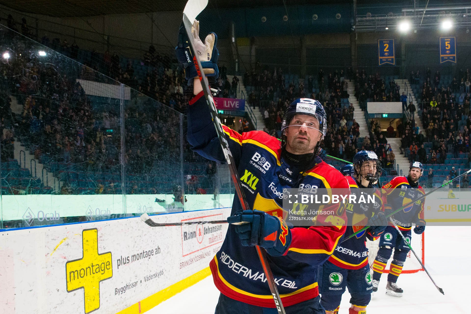 Djurgårdens Stefan Warg jublar