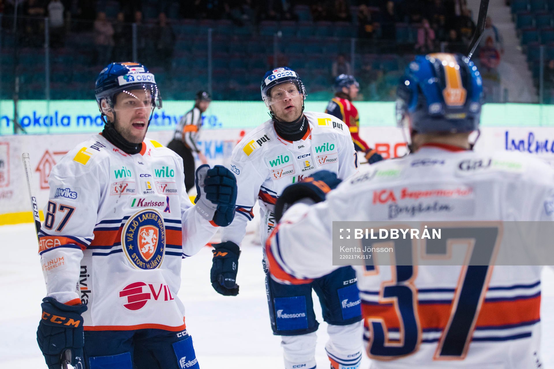 Växjös Robert Rosén, Richard Gynge och Glenn Gustafsson