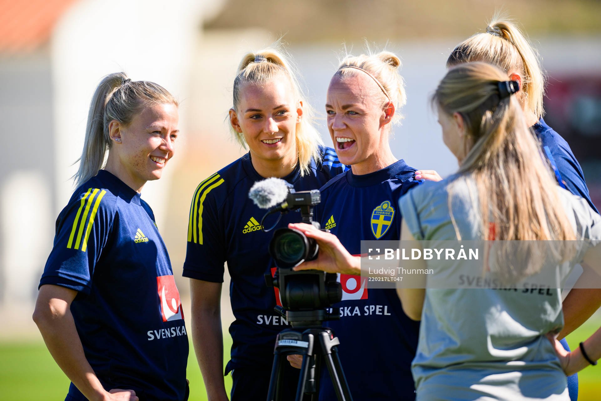 Hanna Glas, Caroline Seger and Stina Blackstenius