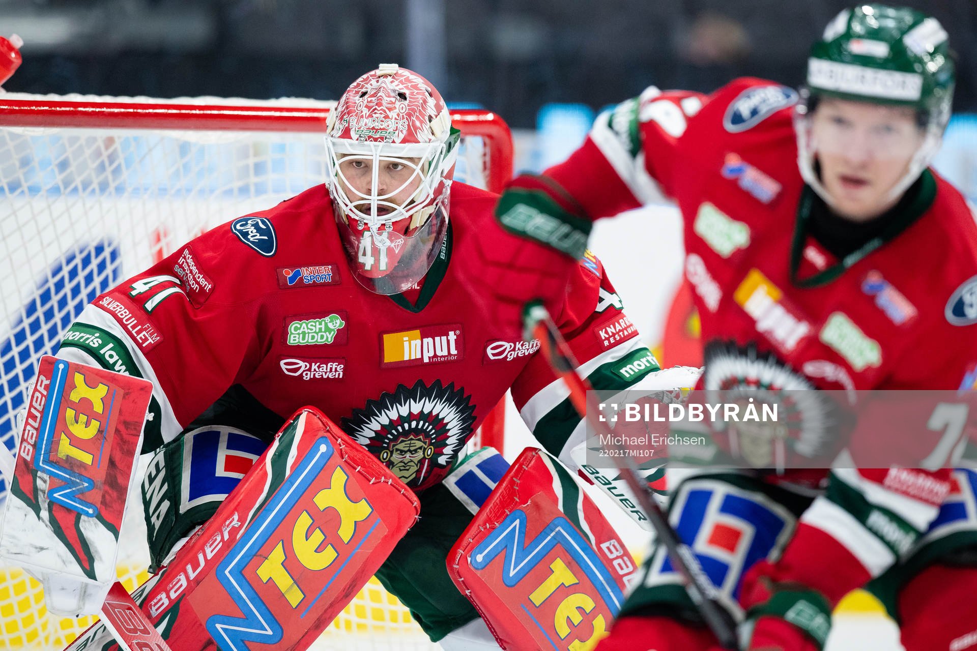 Frölundas målvakt Niklas Rubin