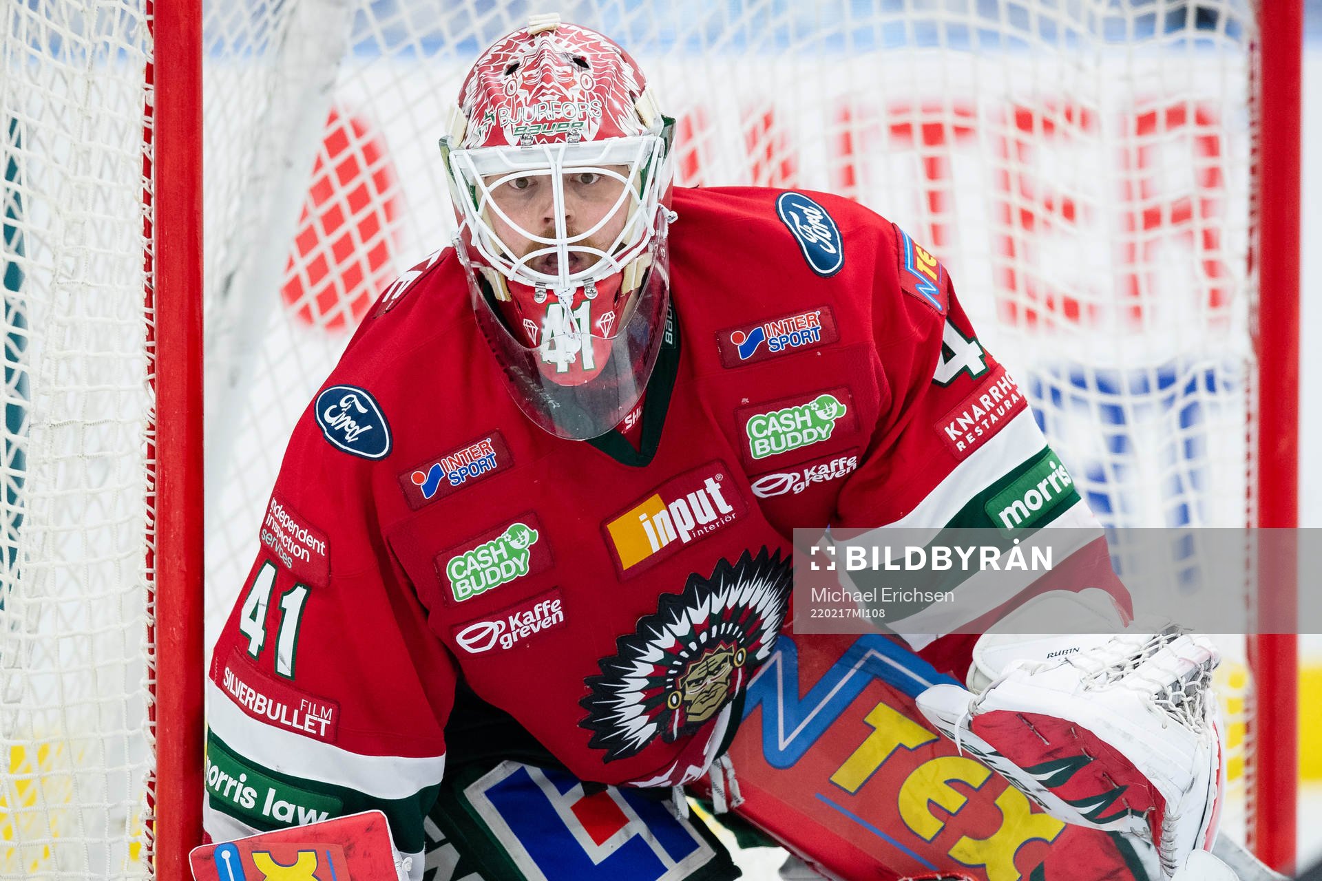 Frölundas målvakt Niklas Rubin