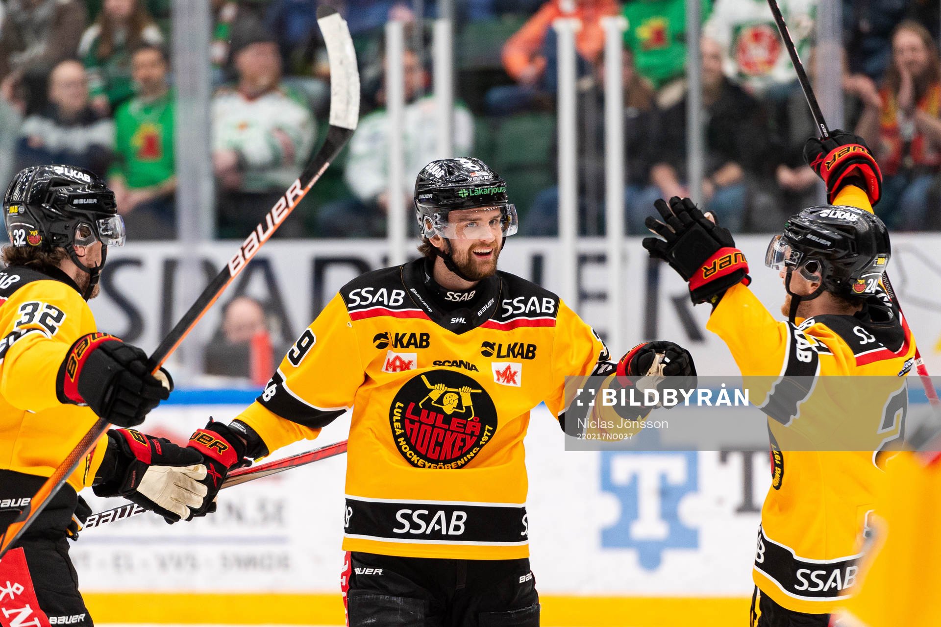 Luleås Pontus Själin jublar
