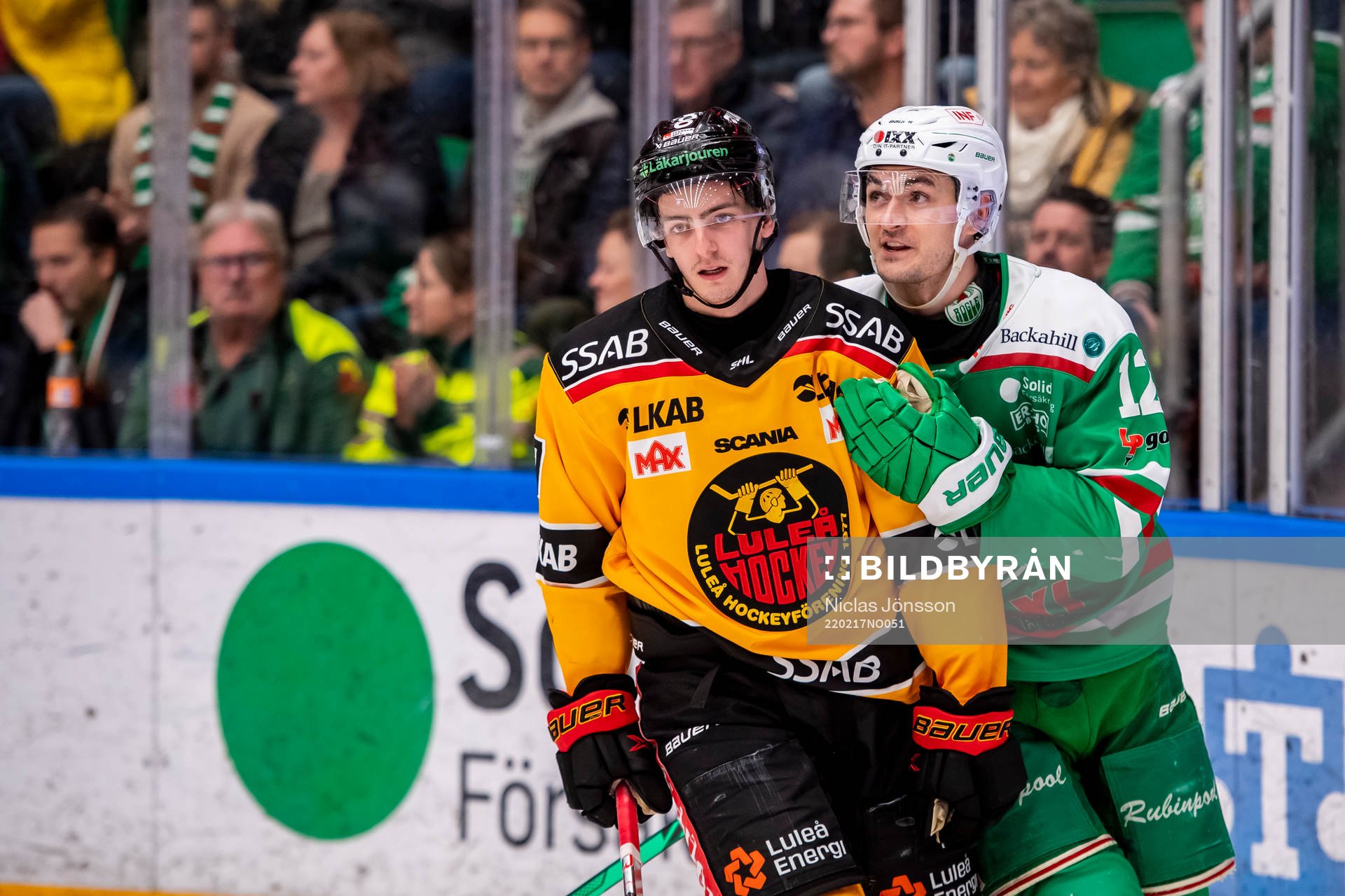 Luleås Isac Brännström  och Rögles Brady Ferguson