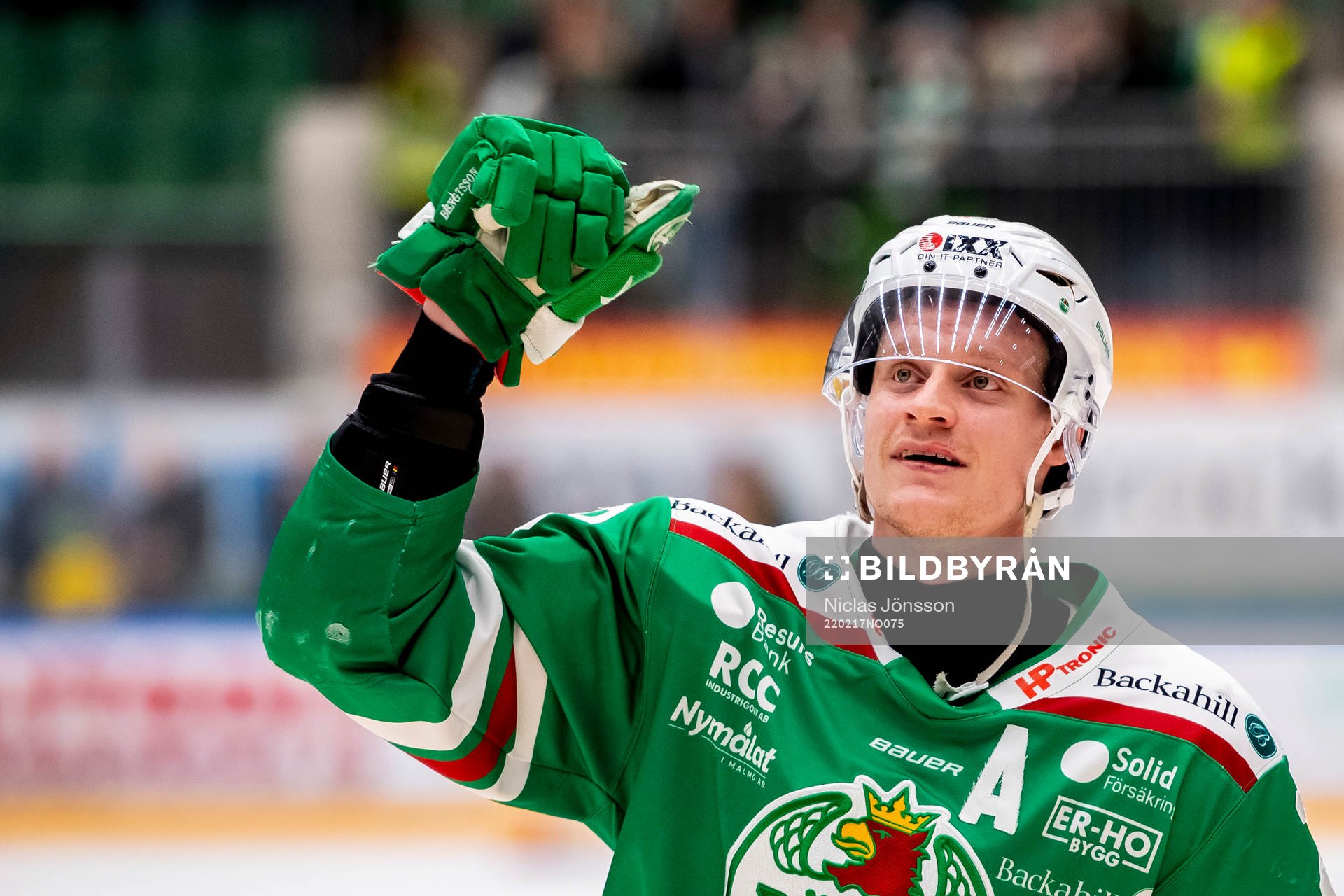 Rögles Anton Bengtsson jublar