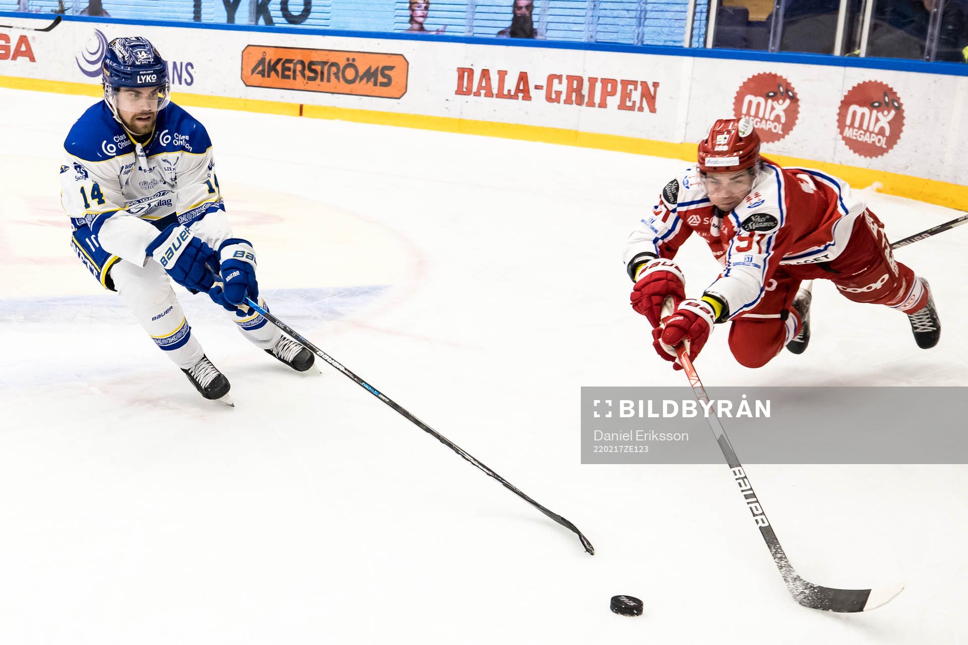 Leksands Oskar Lang och Timrås Viktor Lodin