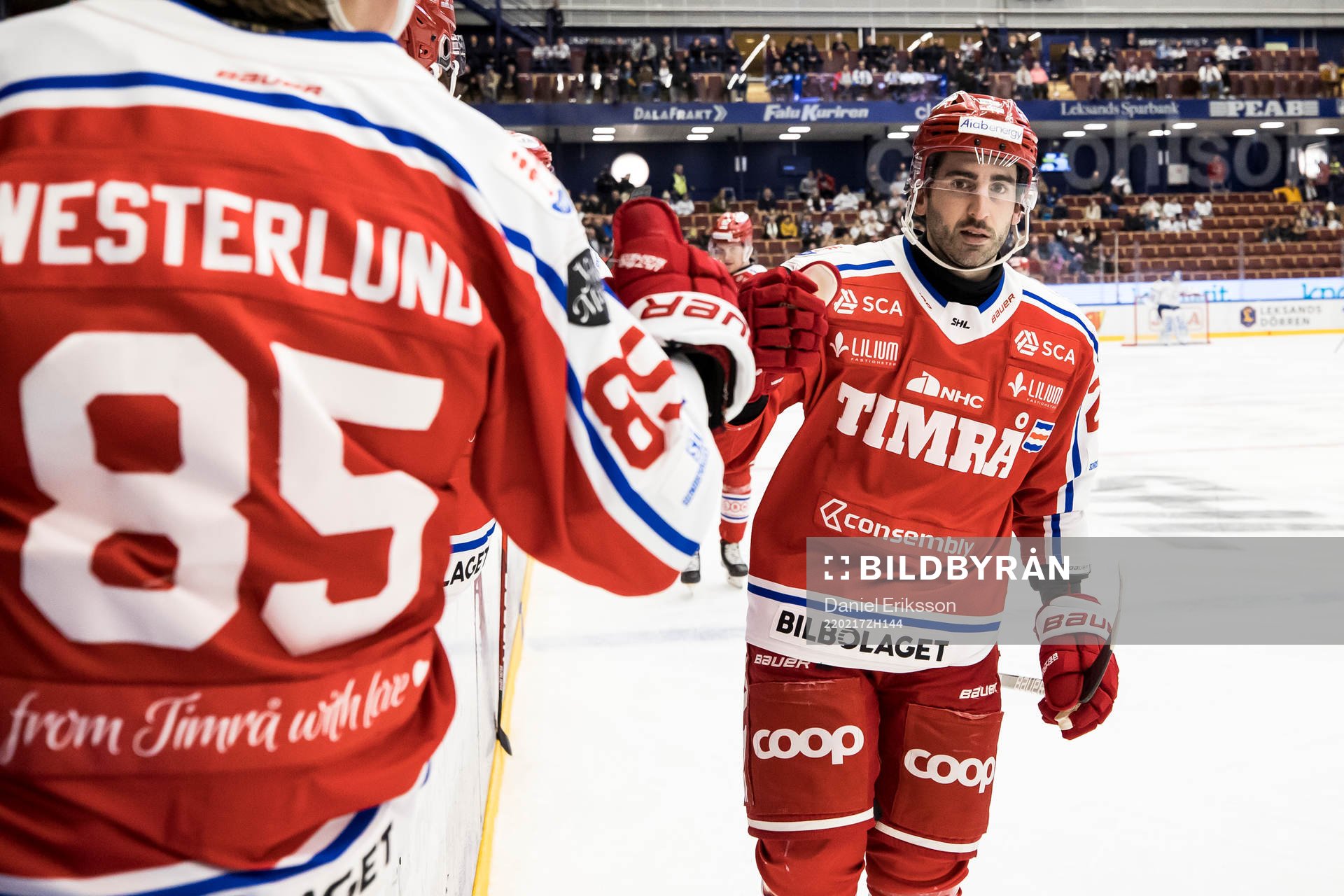 Timrås Joey LaLeggia jublar
