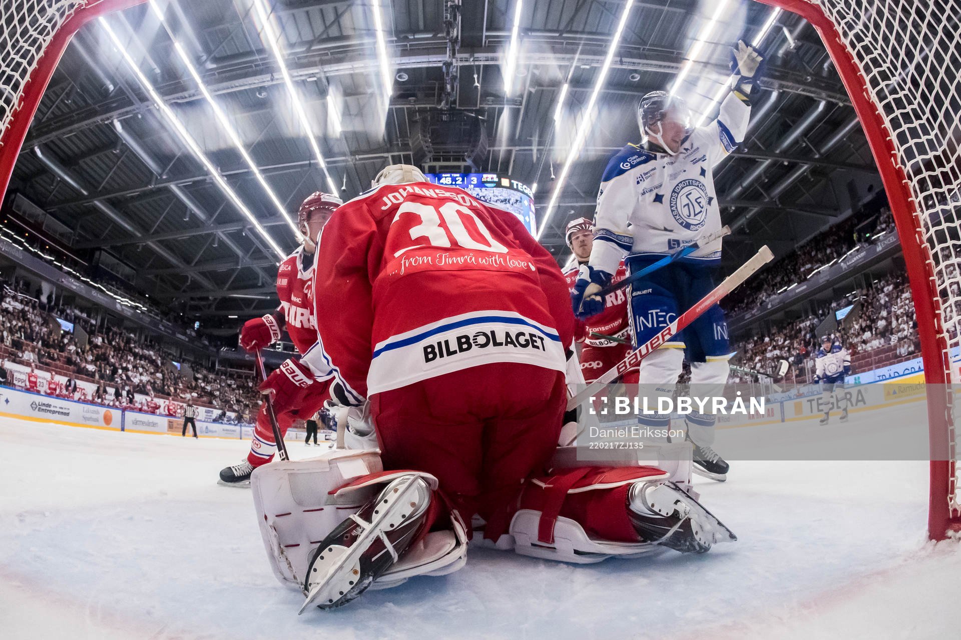 Leksands Jonas Ahnelöv jublar