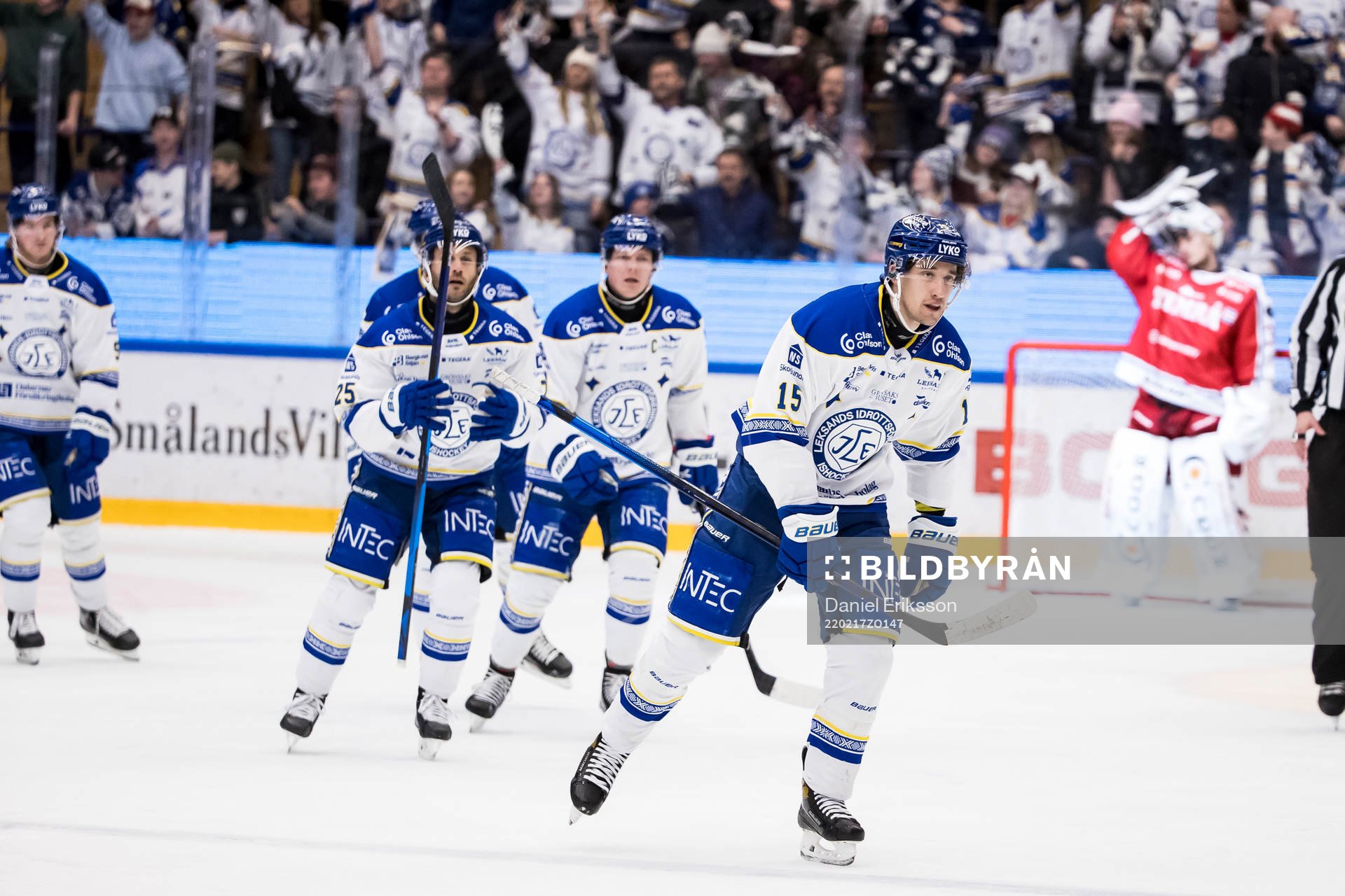 Leksands Max Veronneau jubel