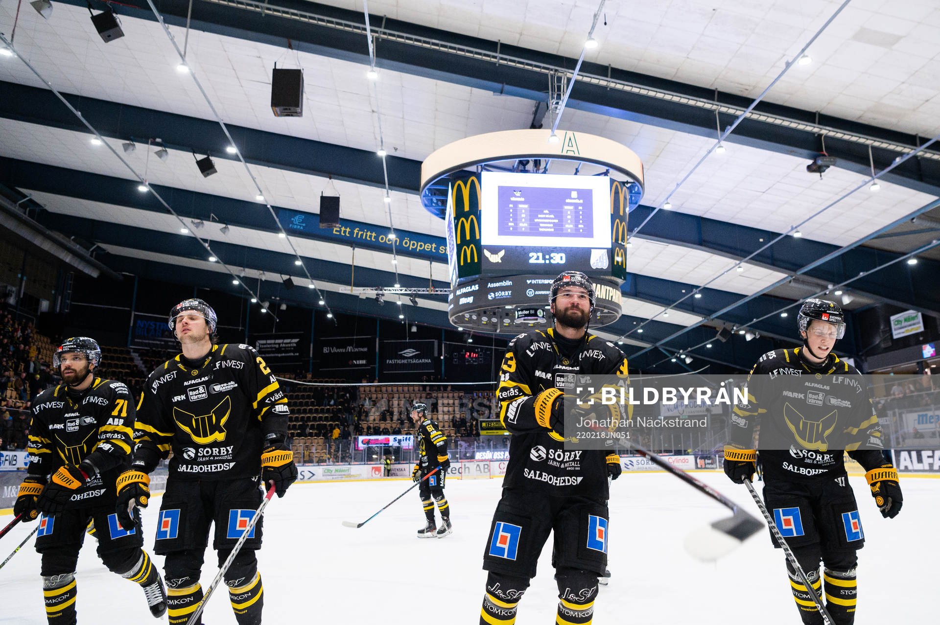 Västerås spelare jublar