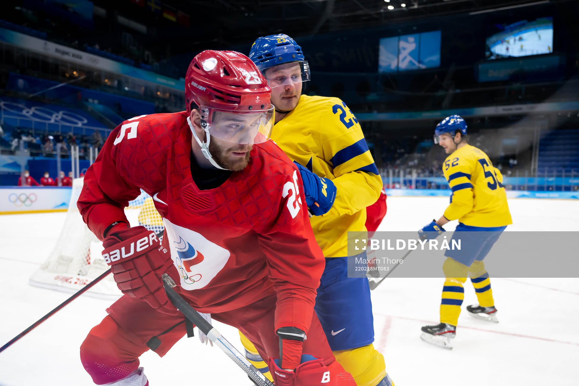 Mikhail Grigorenko of Russia and Lucas Wallmark of Sweden