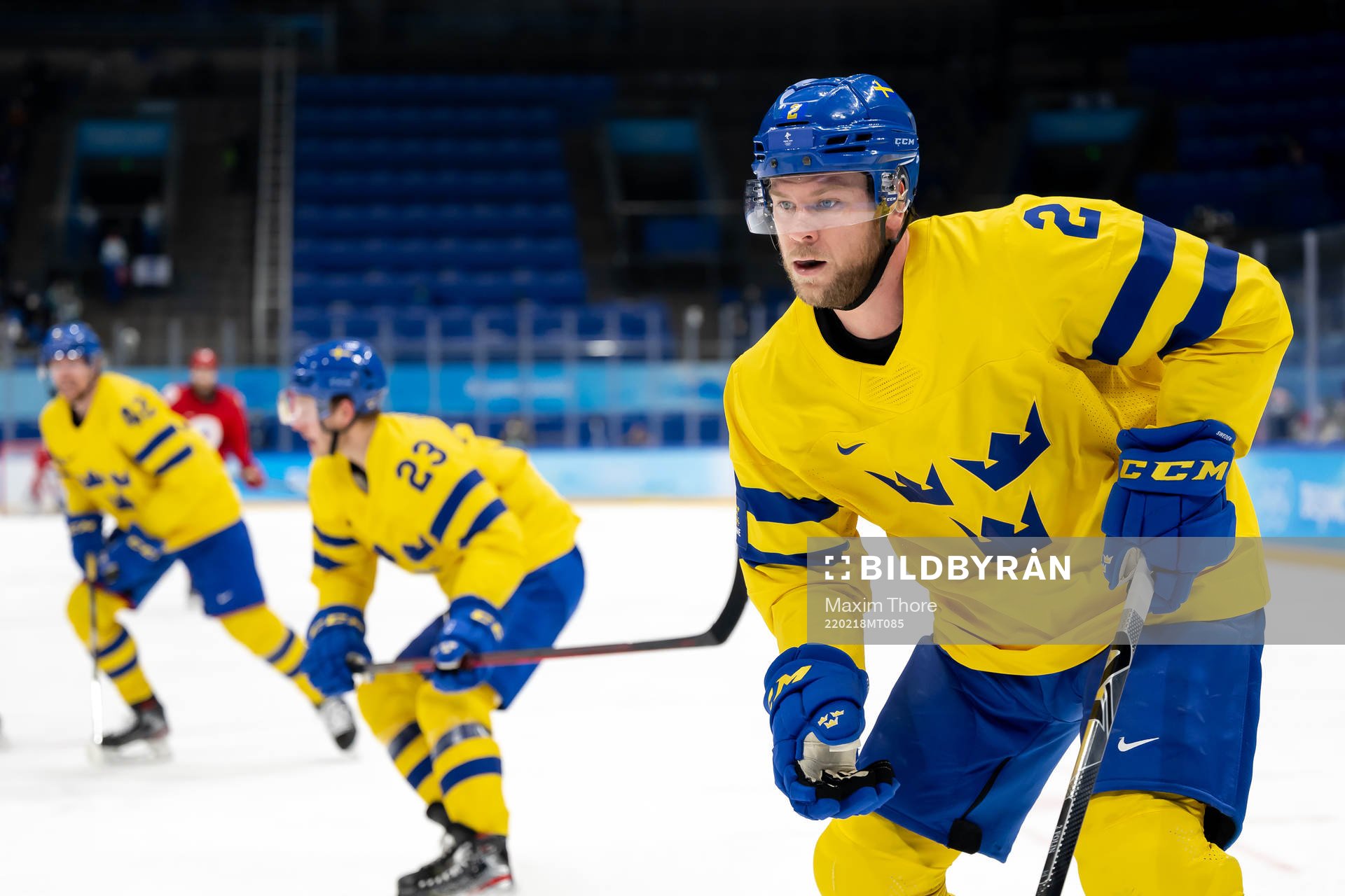 Christian Folin of Sweden in the men’s ice hockey