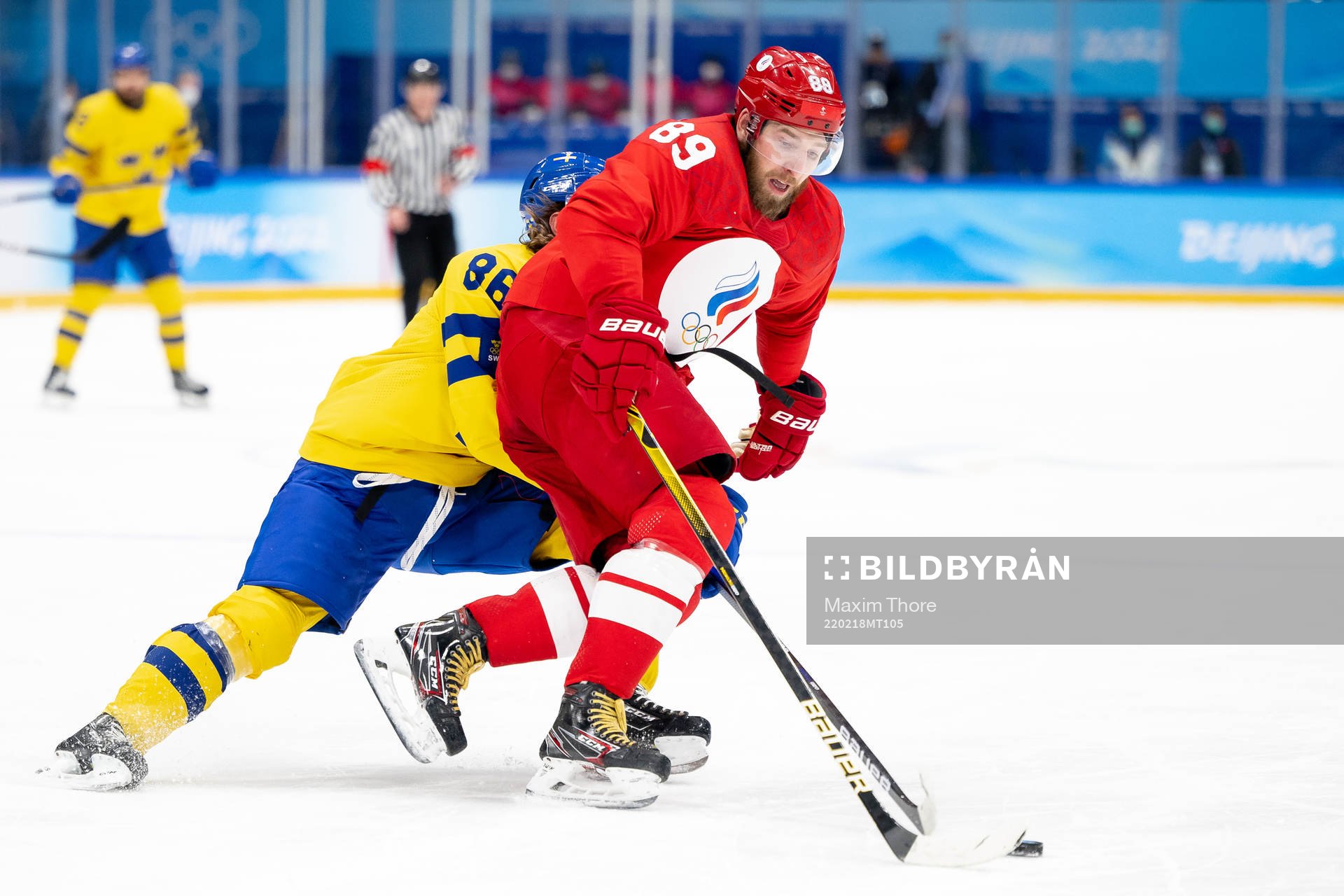 Mathias Bromé of Sweden and Nikita Nesterov of Russia in