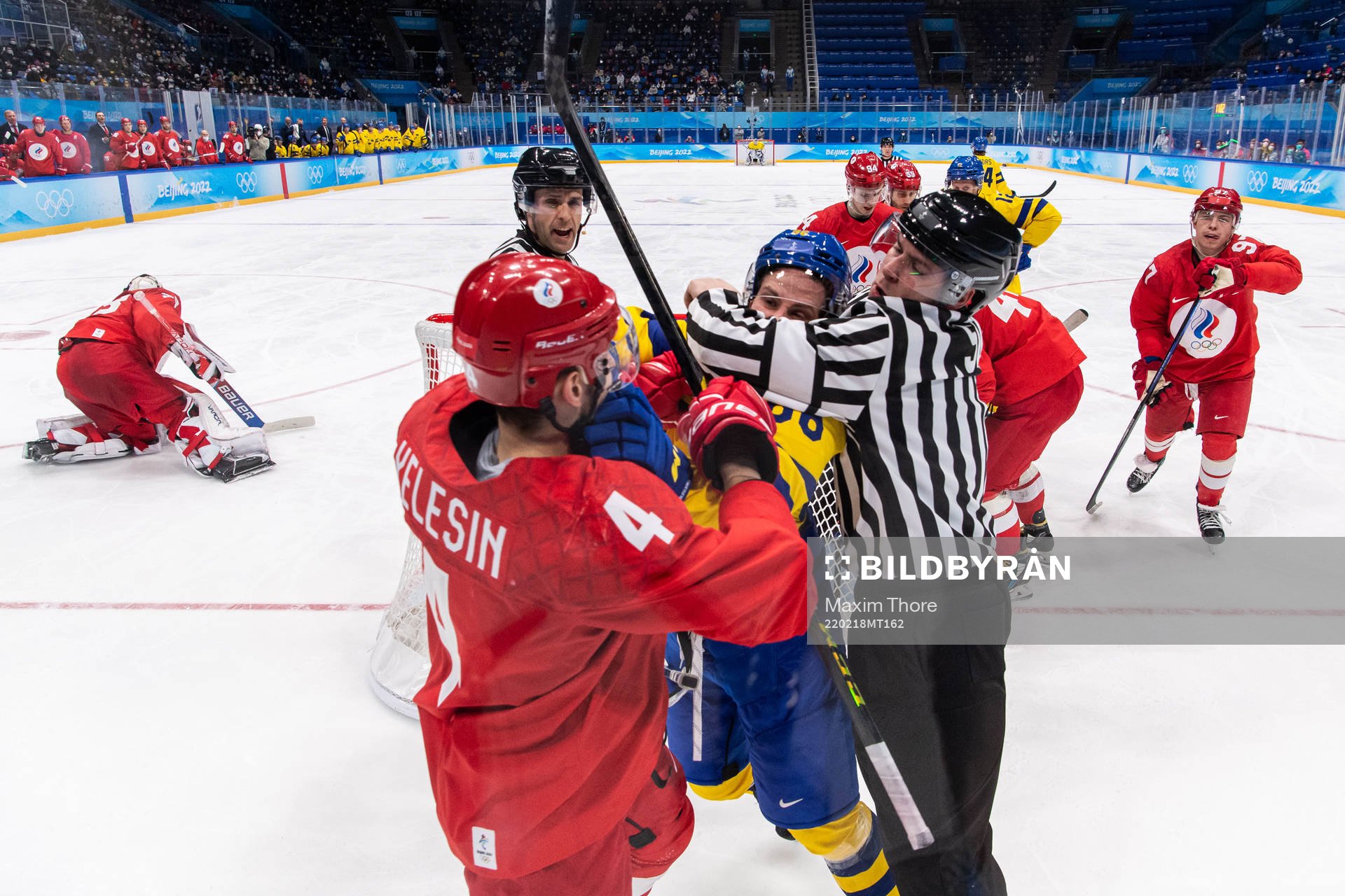 Alexander Yelesin of Russia and Mathias Bromé of Sweden in