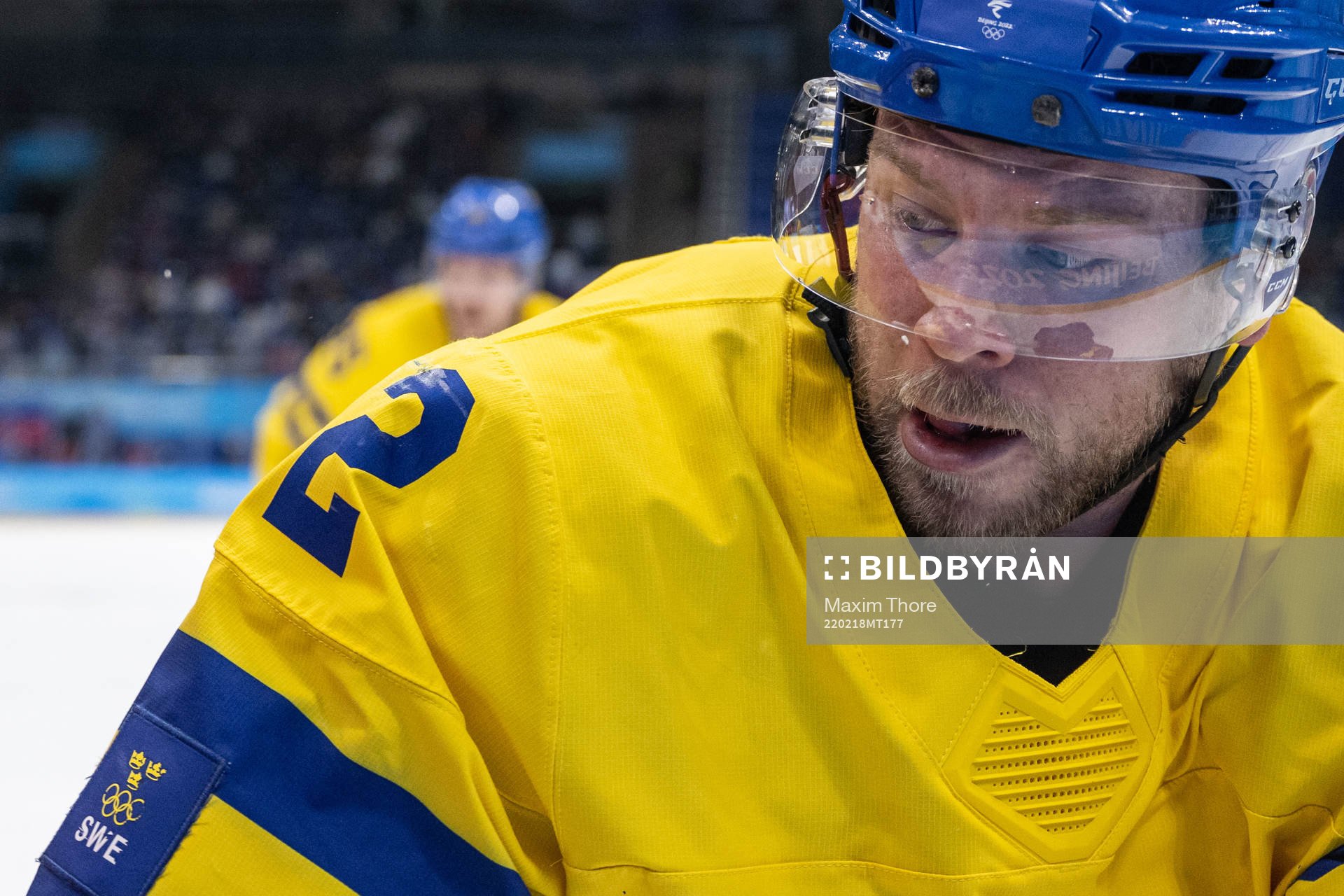 Christian Folin of Sweden in the men’s ice hockey
