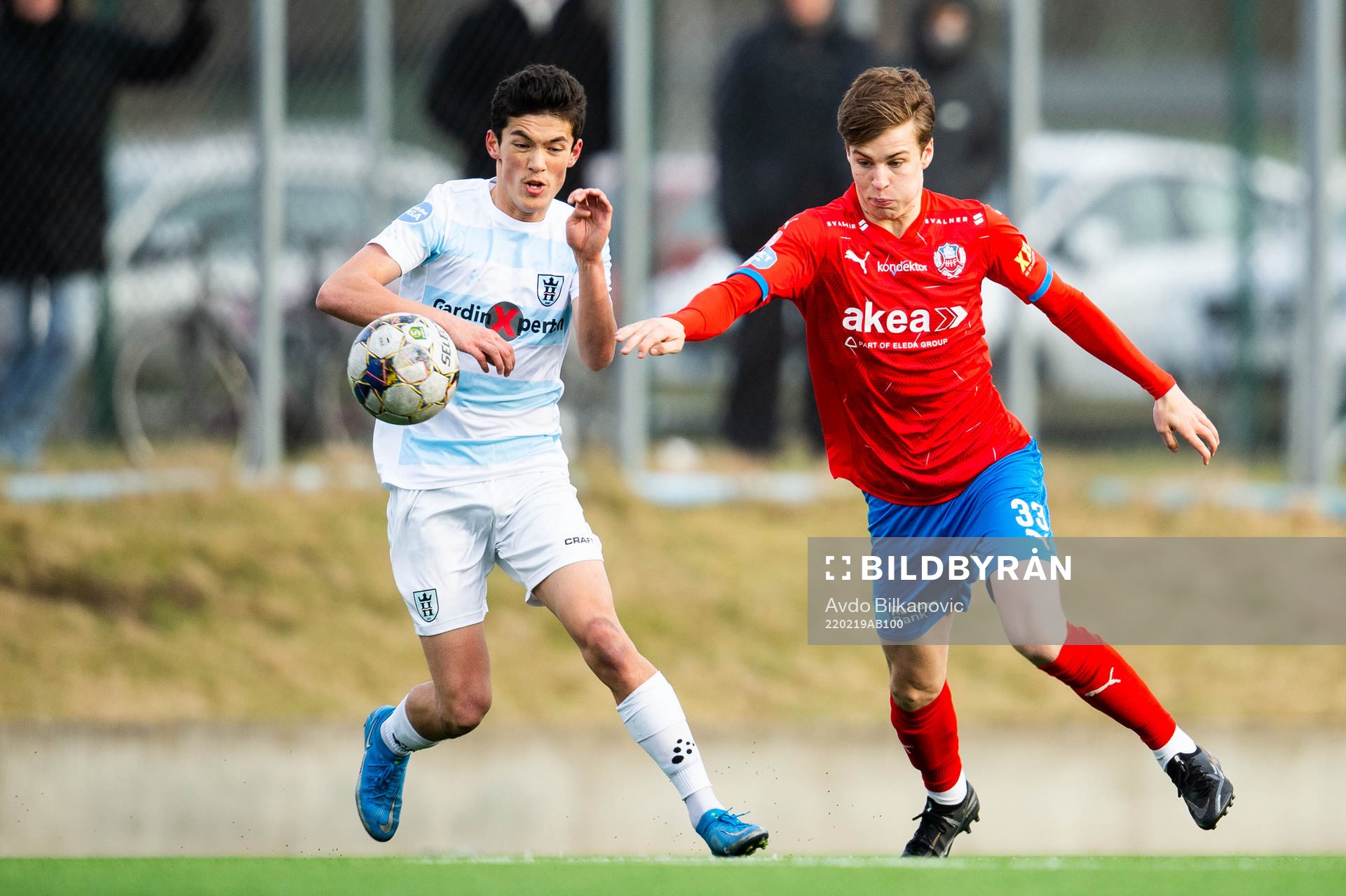 Helsingborgs Vilgot Carlsson och Helsingørs Elias Just