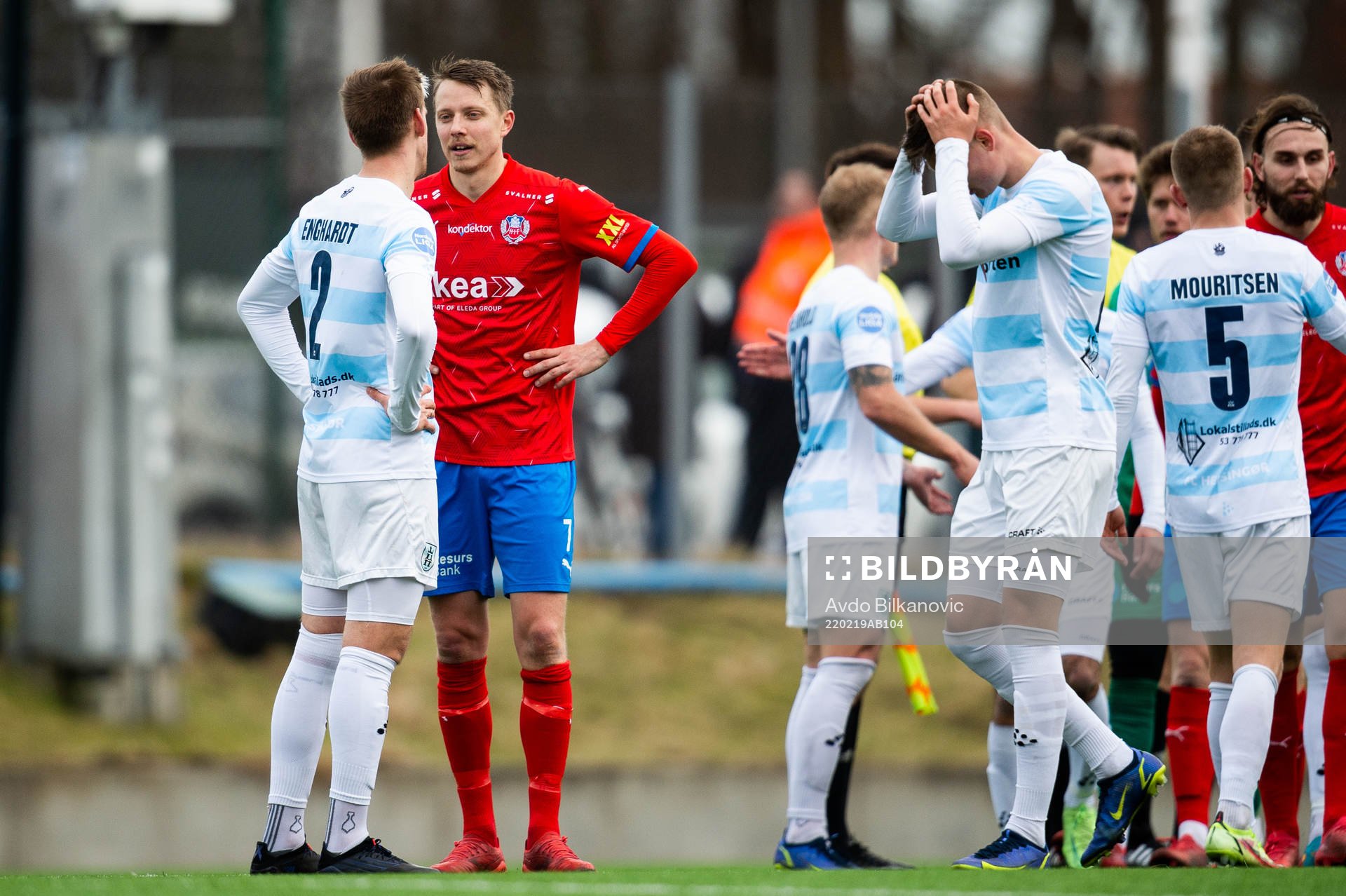 Helsingborgs Viktor Lundberg och Kasper Enghardt