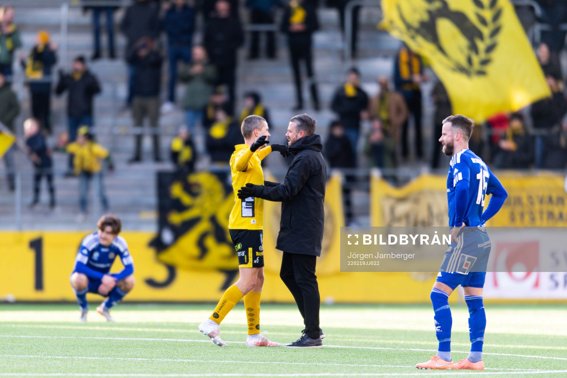 Elfsborgs André Ibsen Rømer och manager Jimmy Thelin