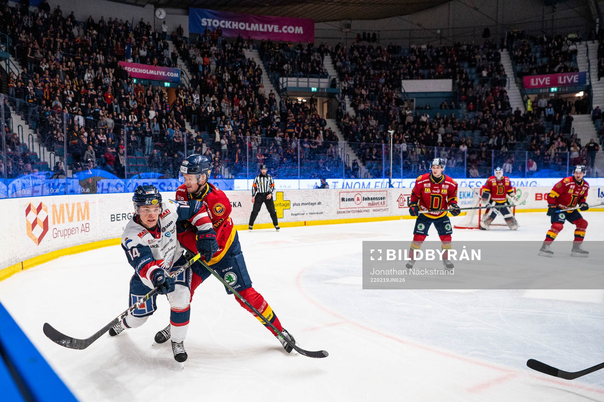 Linköpings Arvid Costmar och Djurgårdens Rasmus Bengtsson