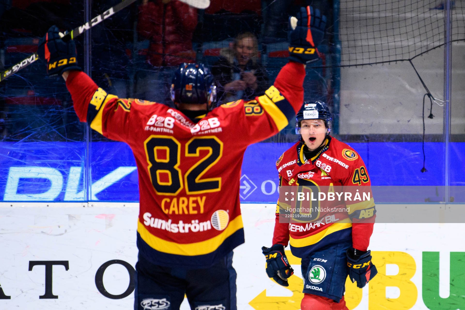 Djurgårdens Rhett Rakhshani jublar