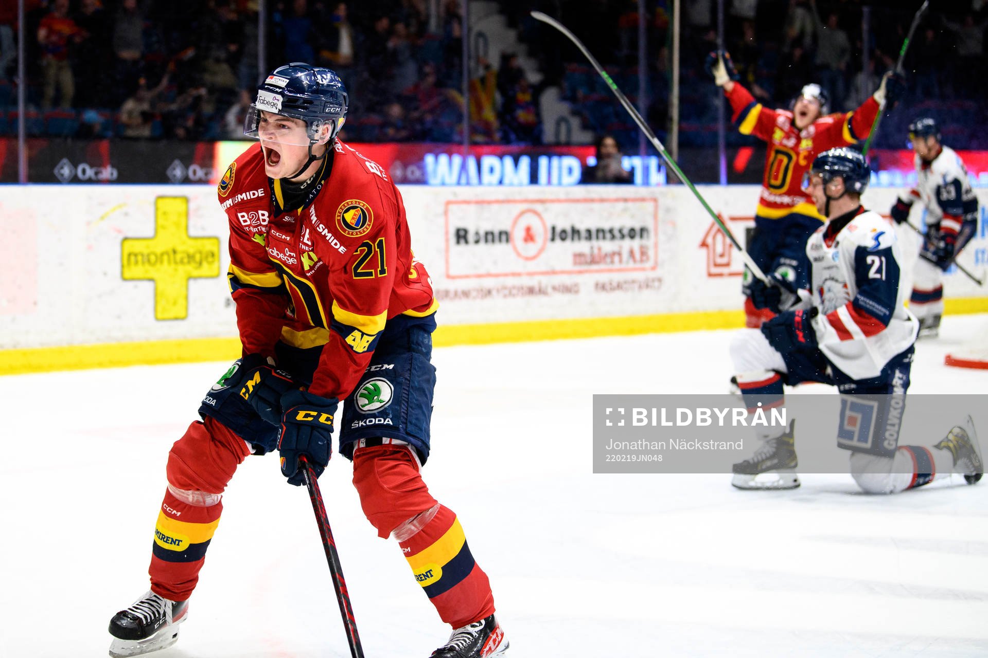 Djurgårdens Filip Cederqvist jublar