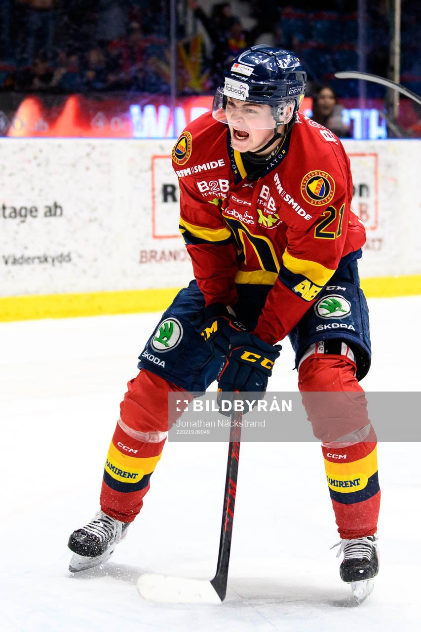 Djurgårdens Filip Cederqvist jublar