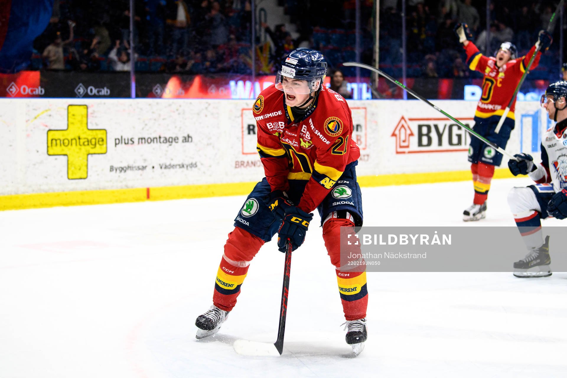 Djurgårdens Filip Cederqvist jublar