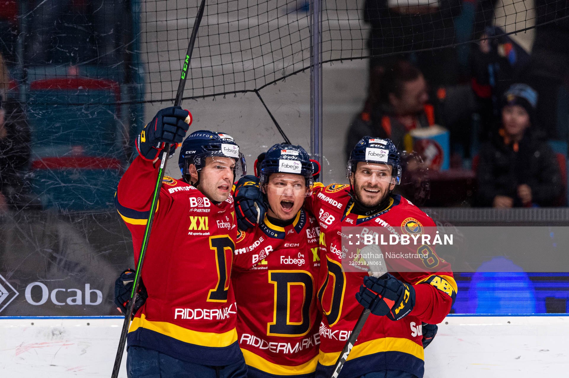 Djurgårdens Rhett Rakhshani jublar