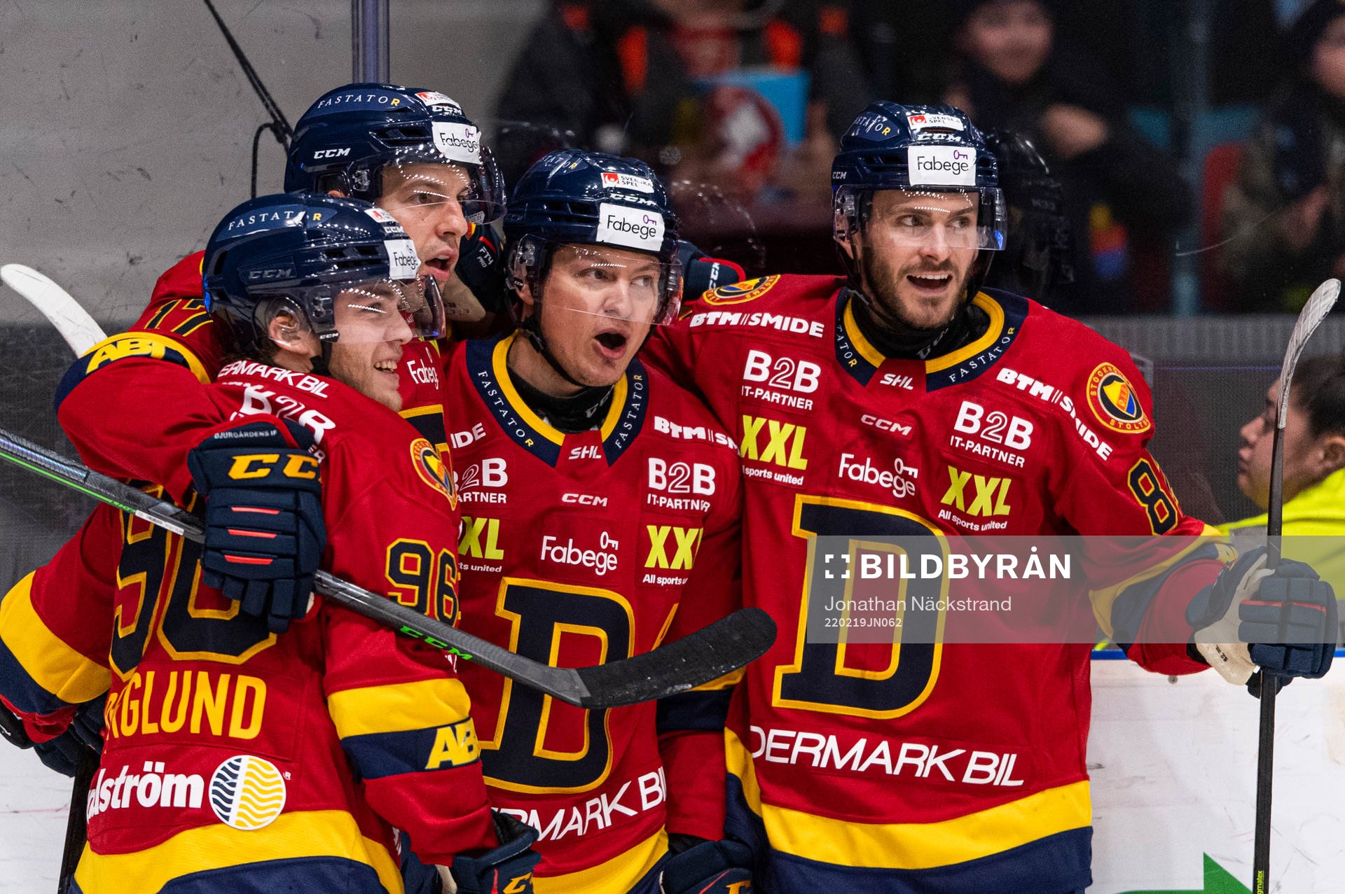 Djurgårdens Rhett Rakhshani jublar