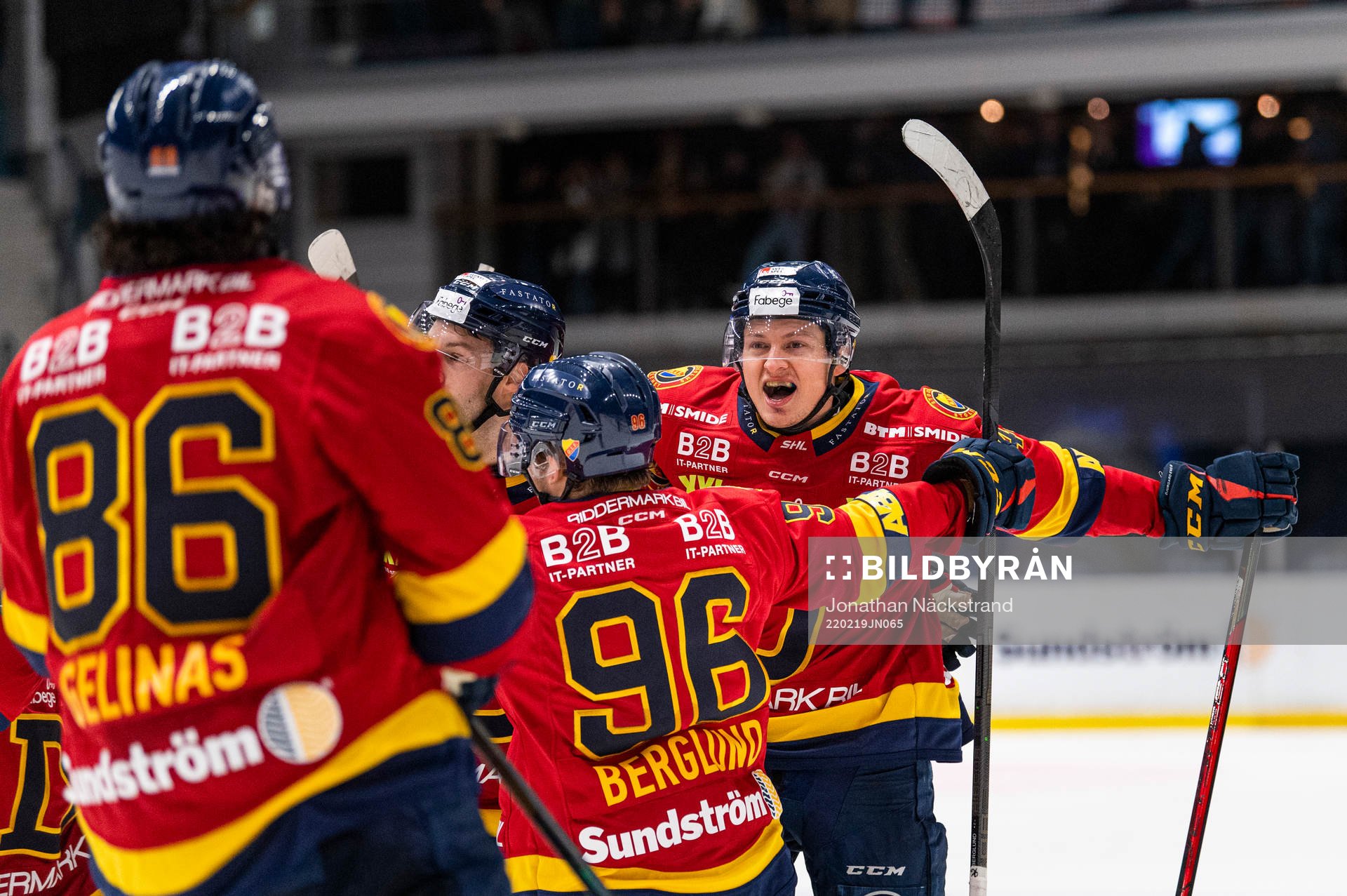 Djurgårdens Rhett Rakhshani jublar