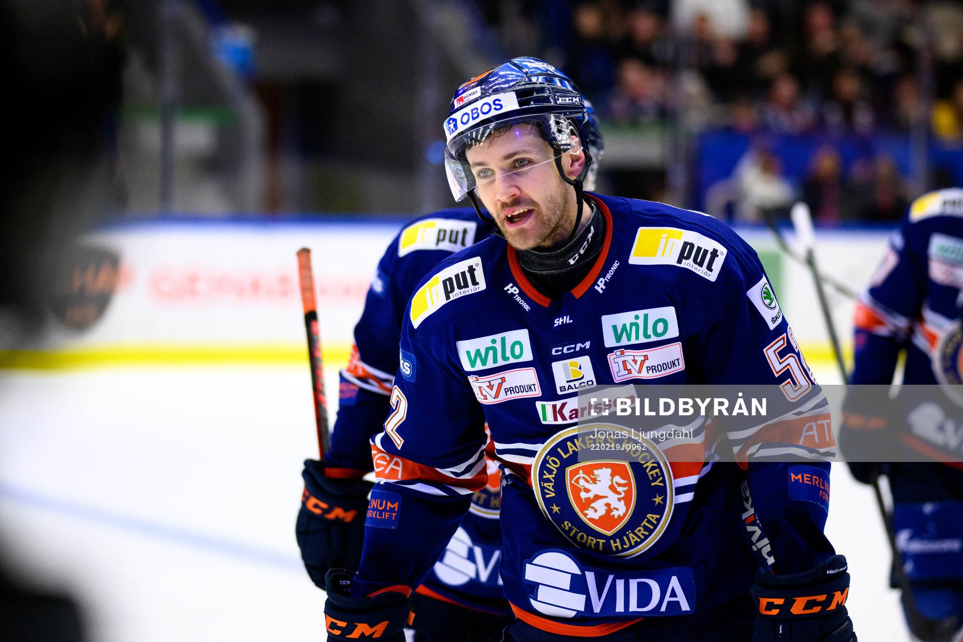 Växjös Arvid Lundberg jublar