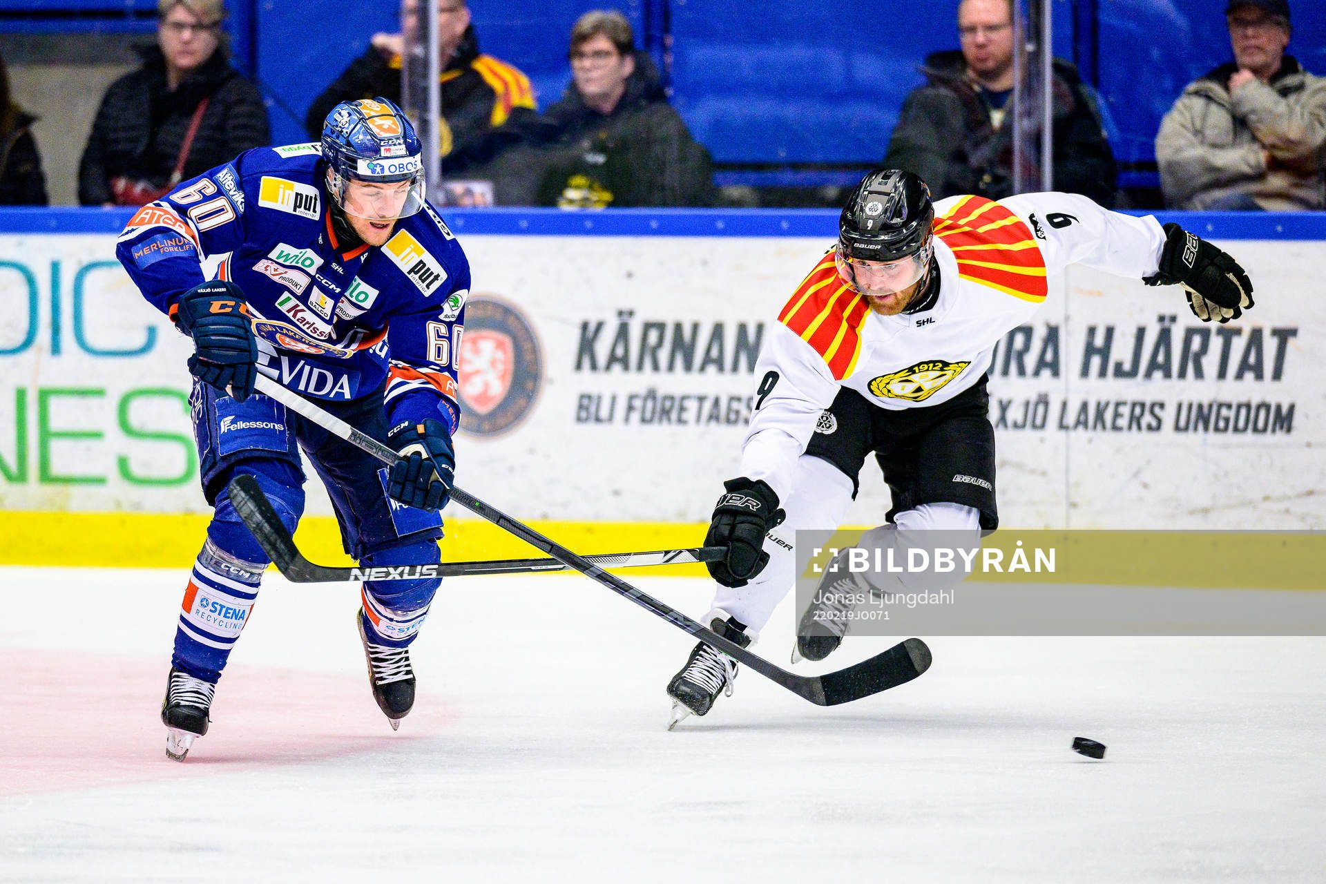 Växjös Erik Josefsson och Brynäs Anton Mylläri