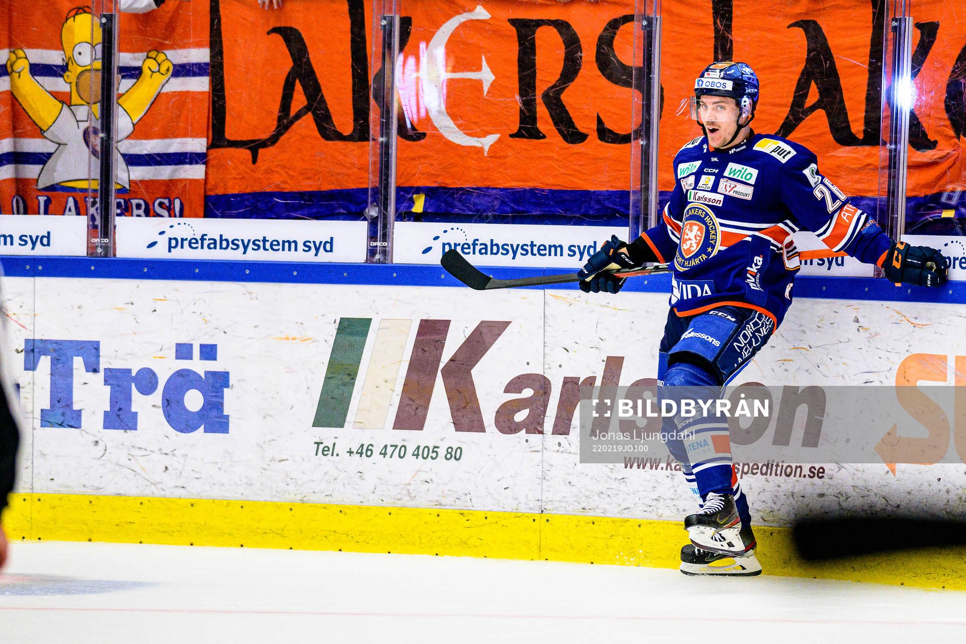 Växjös Joel Kellman jublar