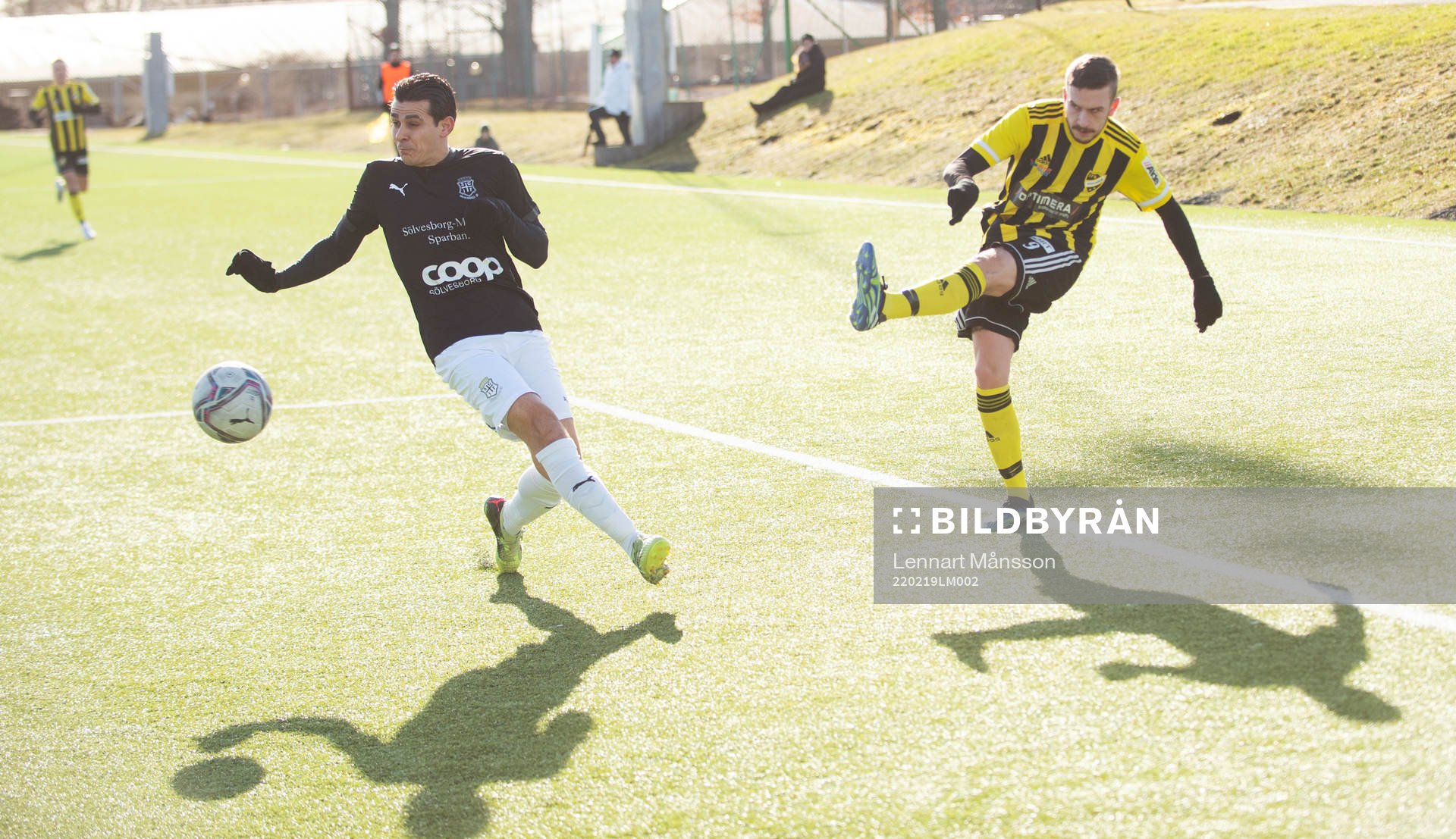 IFK Hässleholms Max Sandberg i träningsmatchen mellan