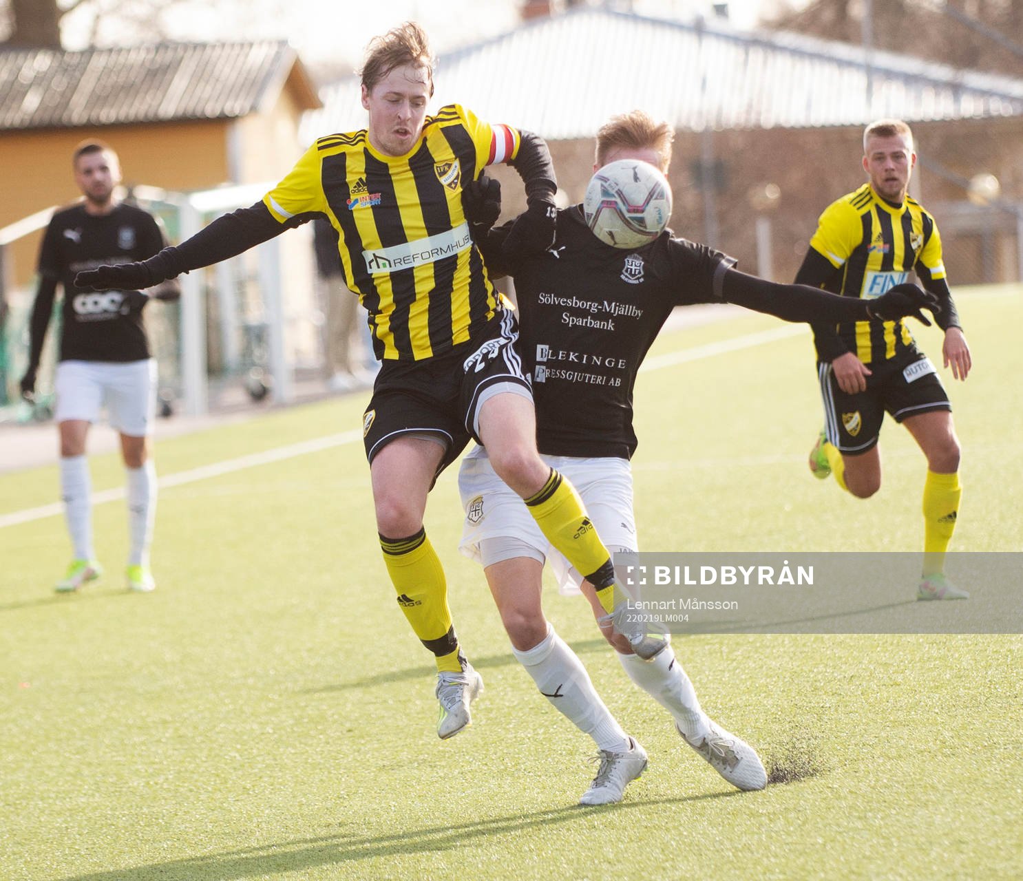 IFK Hässleholms Robin Strömberg i träningsmatchen mellan