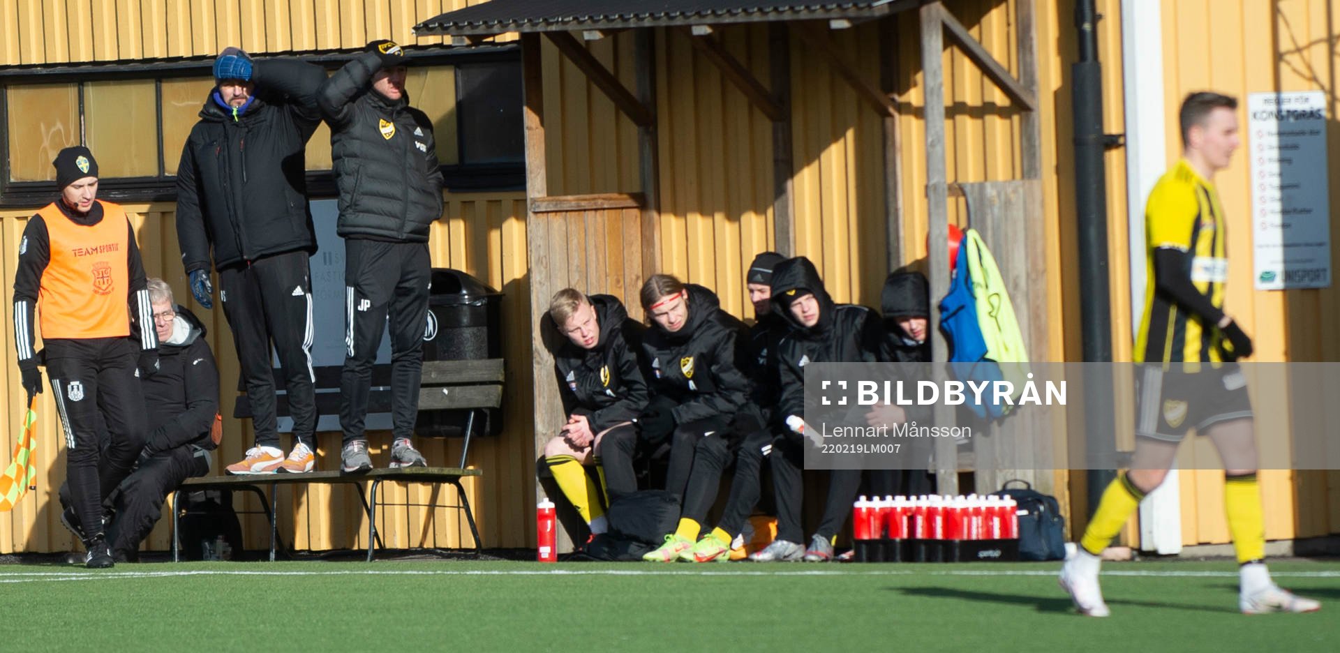 i träningsmatchen mellan Sölvesborg och IFK Hässleholm i Sölvesborg 19 februari 2022.