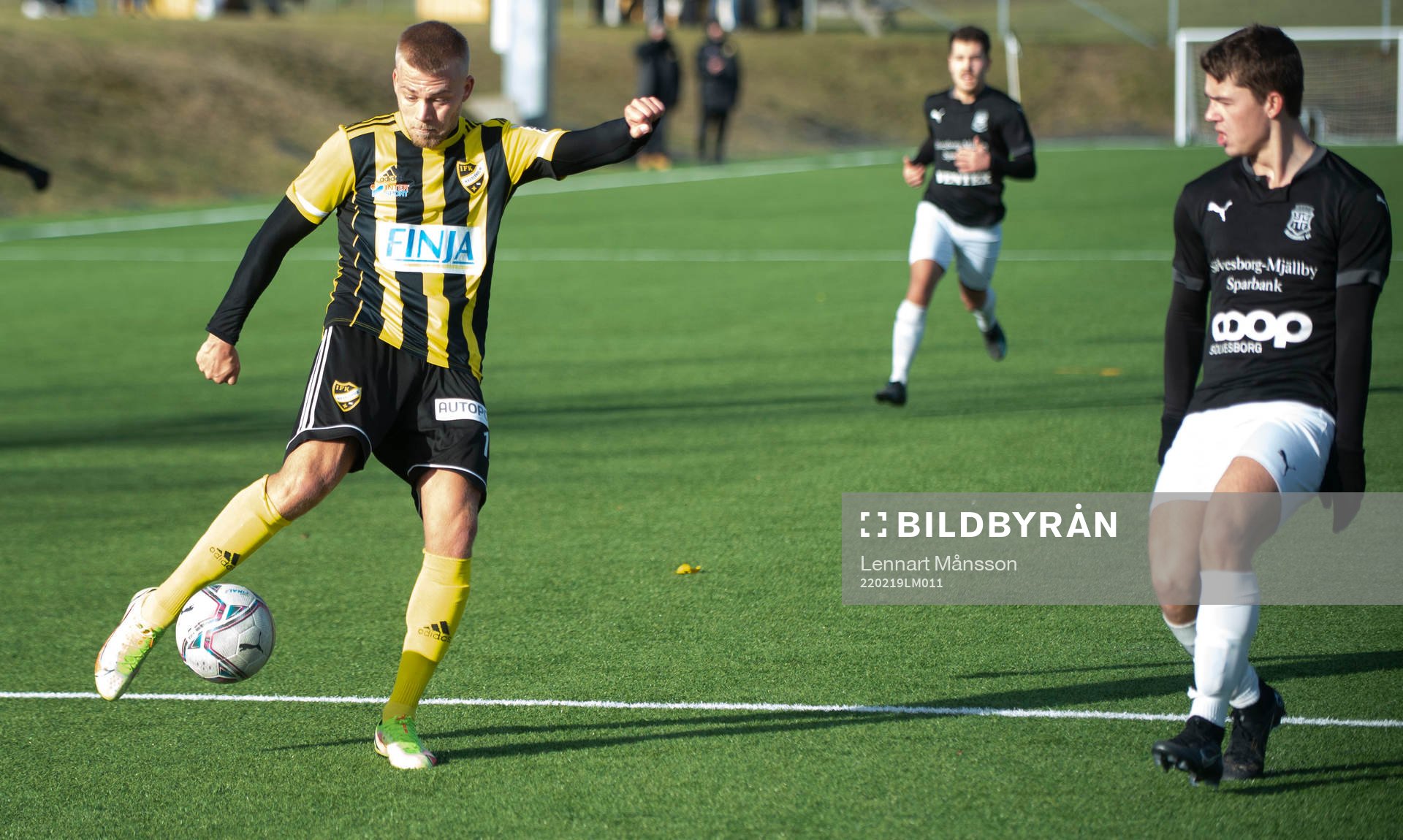 IFK Hässleholms Jens Lynard i träningsmatchen mellan