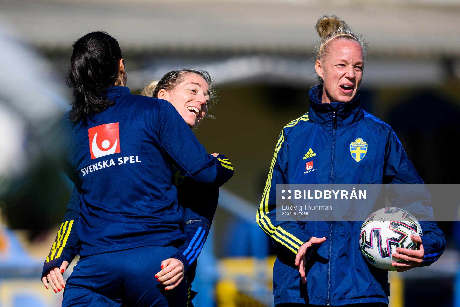 Goalkeeper Zecira Musovic, Linda Sembrant and Caroline Seger