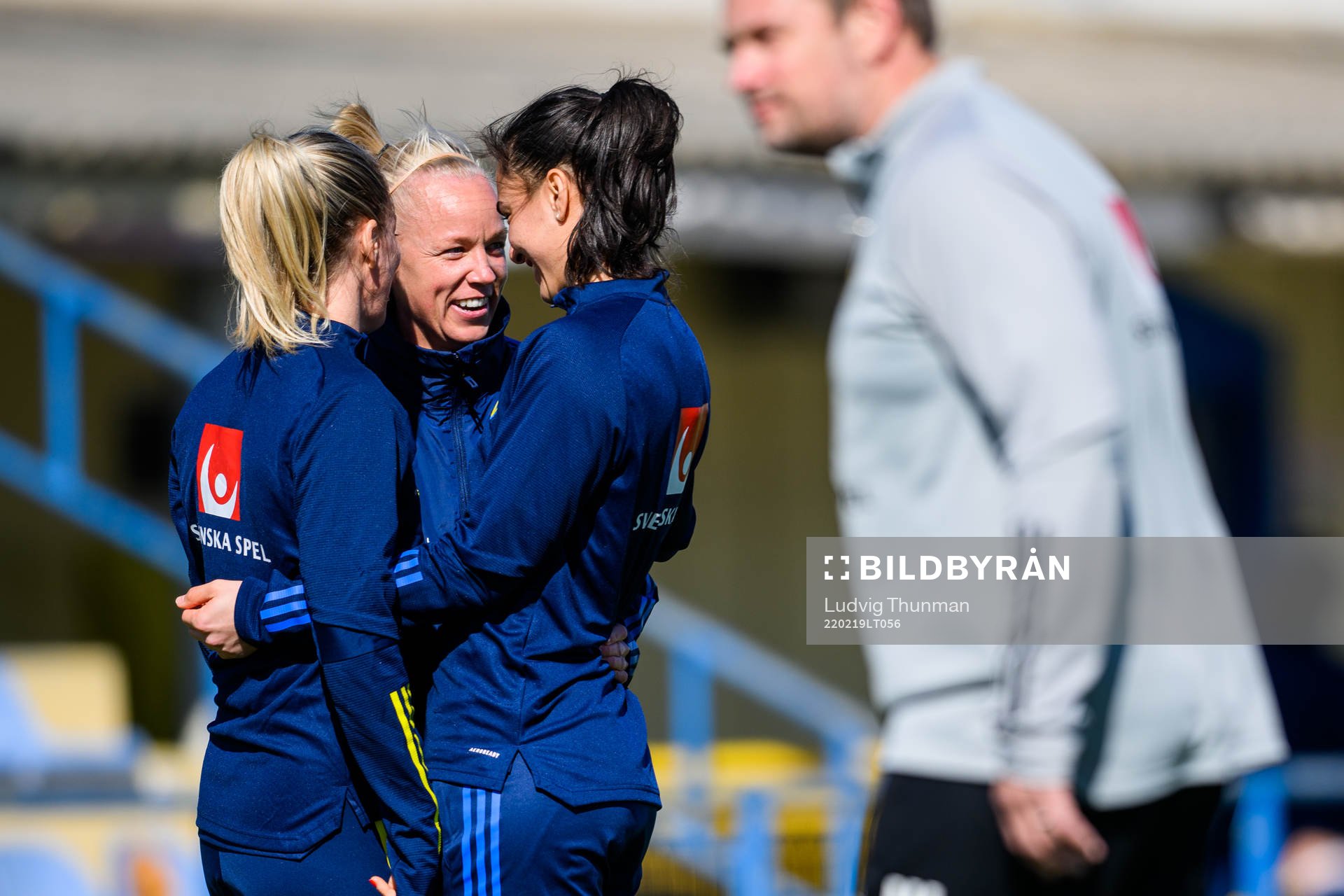 Goalkeeper Zecira Musovic, Linda Sembrant and Caroline Seger