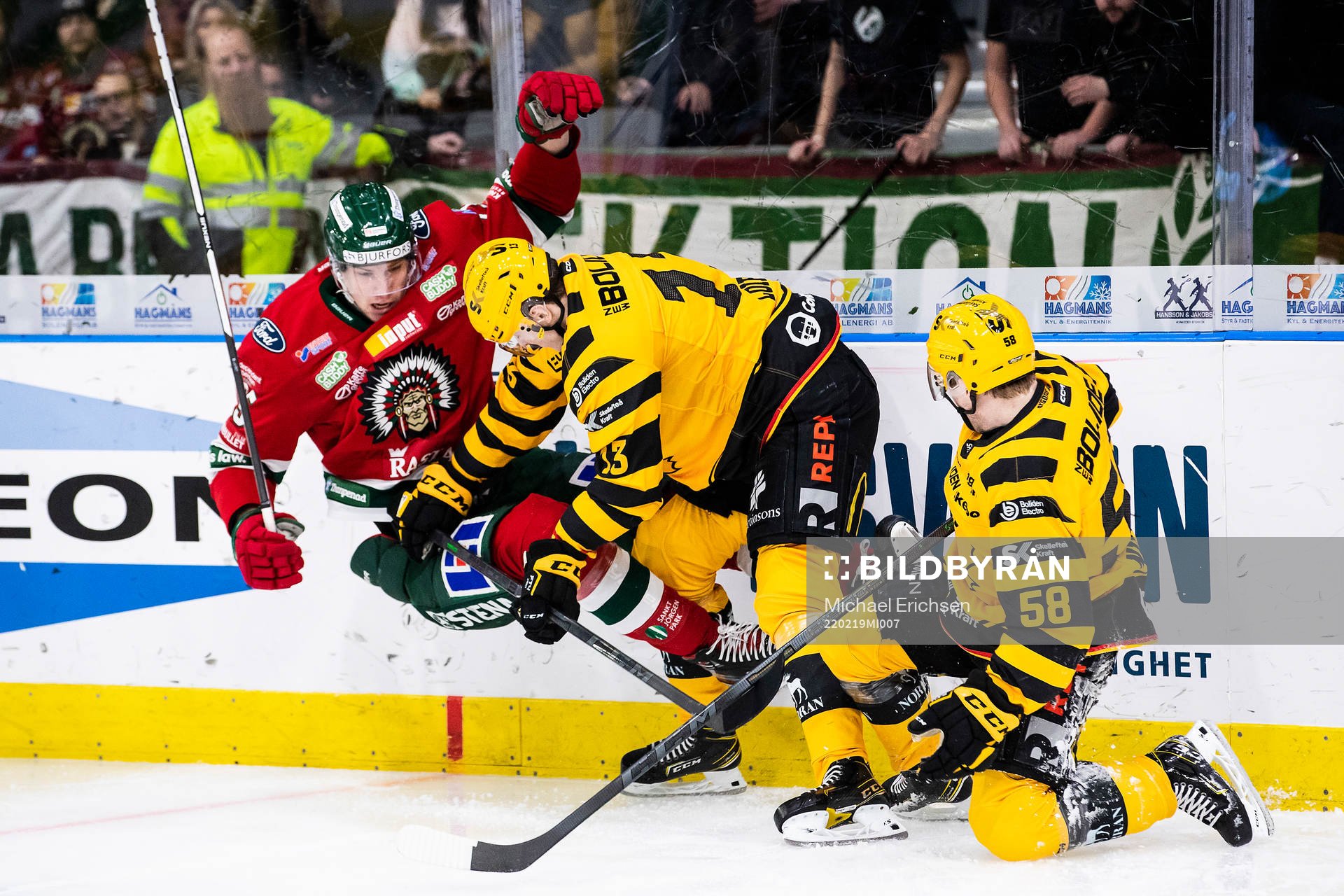 Frölundas Elmer Söderblom mot Skellefteås Stefan Loibl