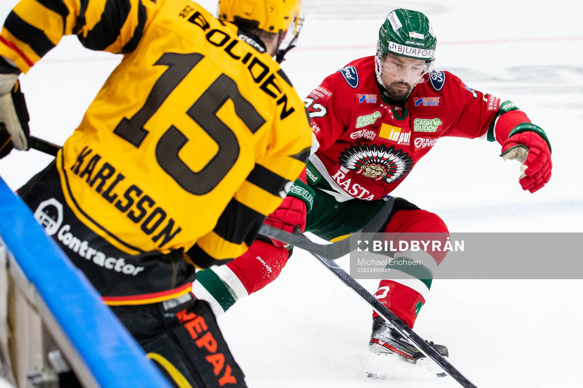 Skellefteås Melker Karlsson och Frölundas Patrik Carlsson